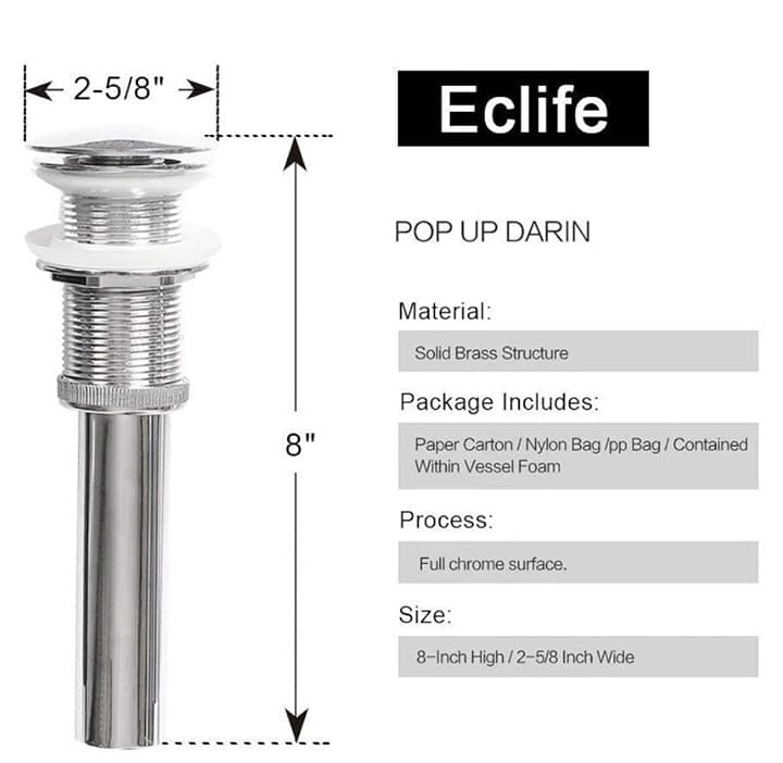 Bathroom Sink Modern Clear Round Tempered Glass Basin - Thumbnail 6