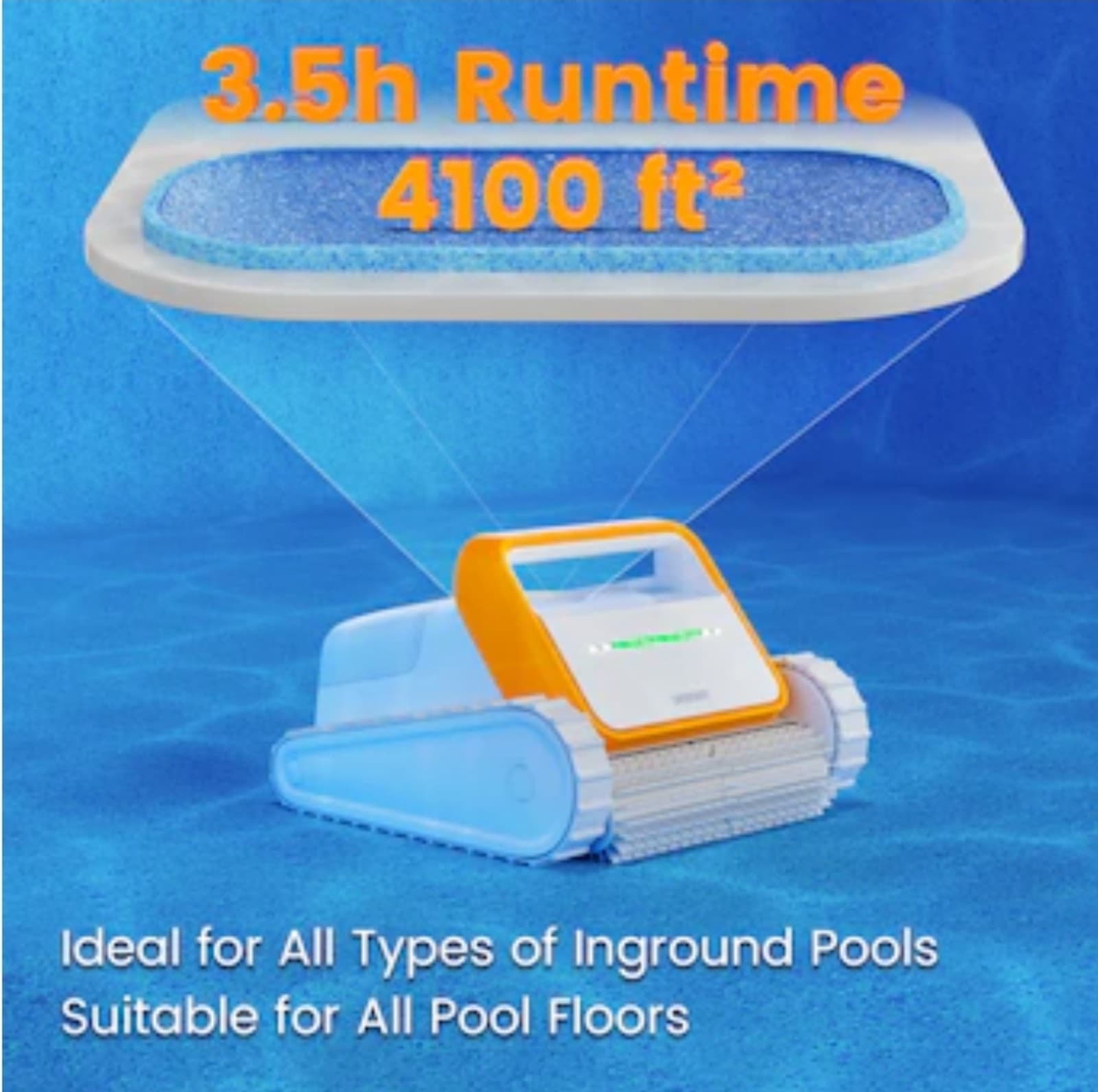 SMOROBOT 28.82-Inches Robotic Pool Vacuum - Thumbnail 9