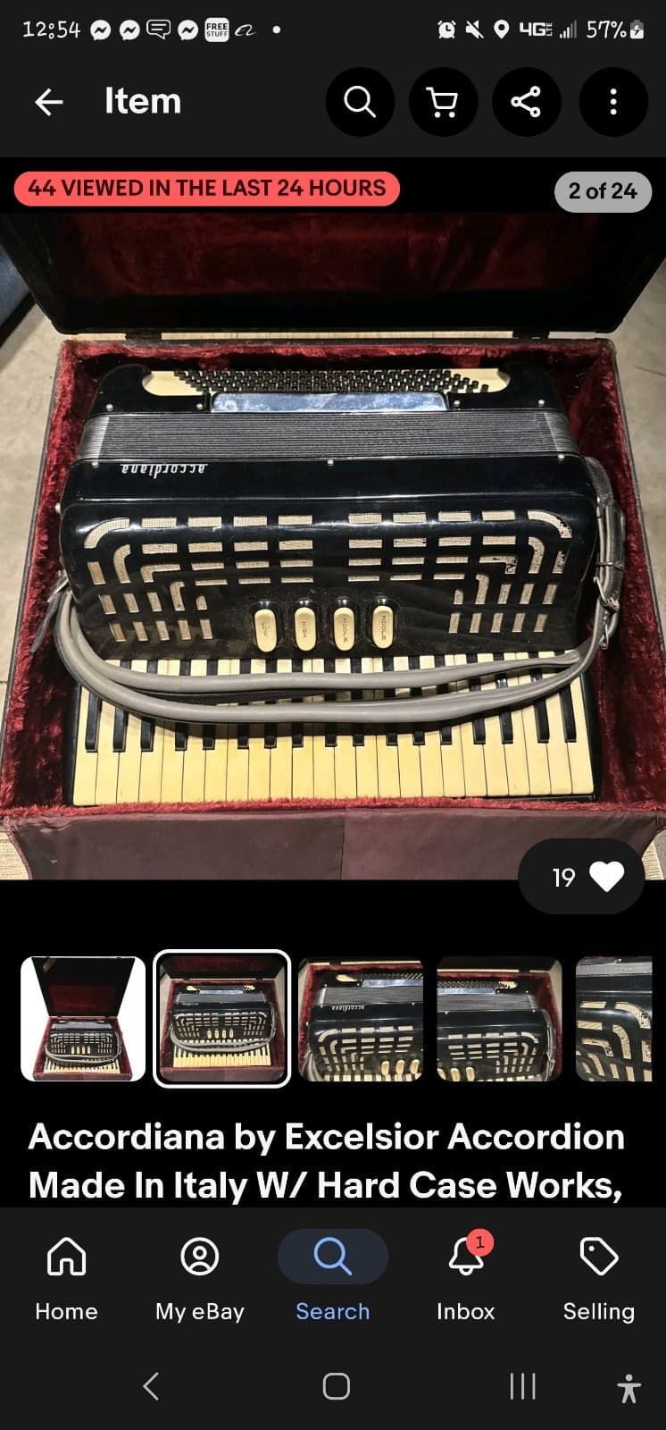 Fratelli Luigi Accordion (Needs Grill) - Image 1
