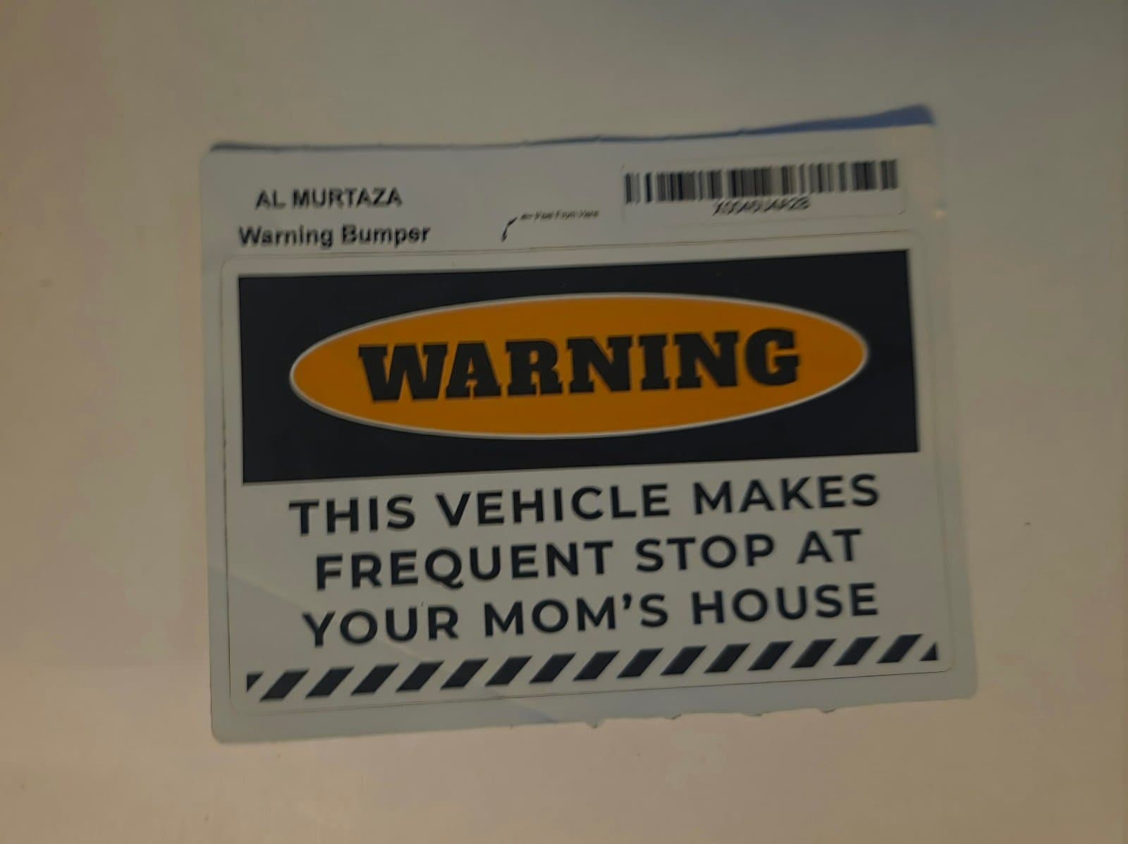 Funny Vinyl Sticker Your Mom's House - Image 1