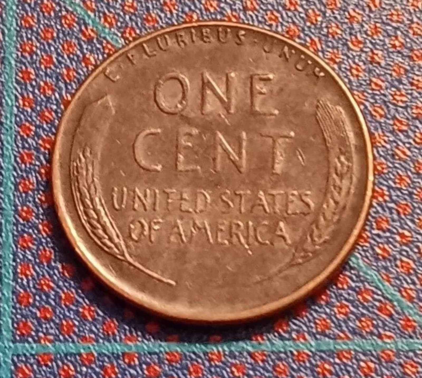 1957 D Lincoln Wheat Penny D mint, One Cent Coin beautiful dark brown rare color - Thumbnail 5