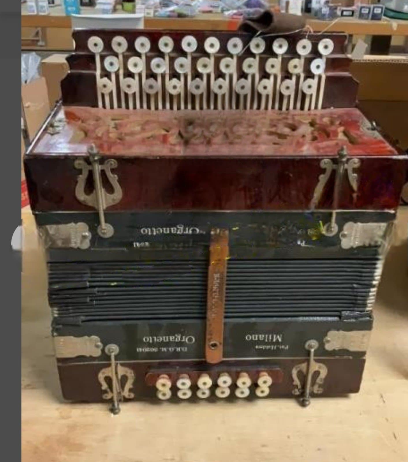 Milano Organetto 3 Row , 31 Button Accordion - Image 1