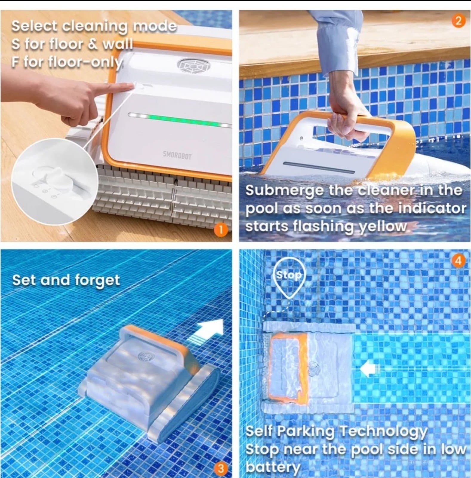 Smorobot Robotic Pool Cleaner - Thumbnail 8