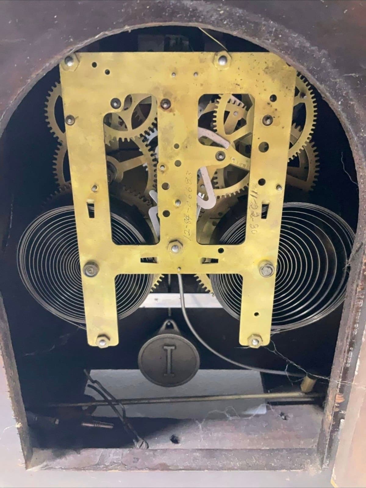 Antique E. Ingraham Cosmo Mantle Clock - Used - Thumbnail 2