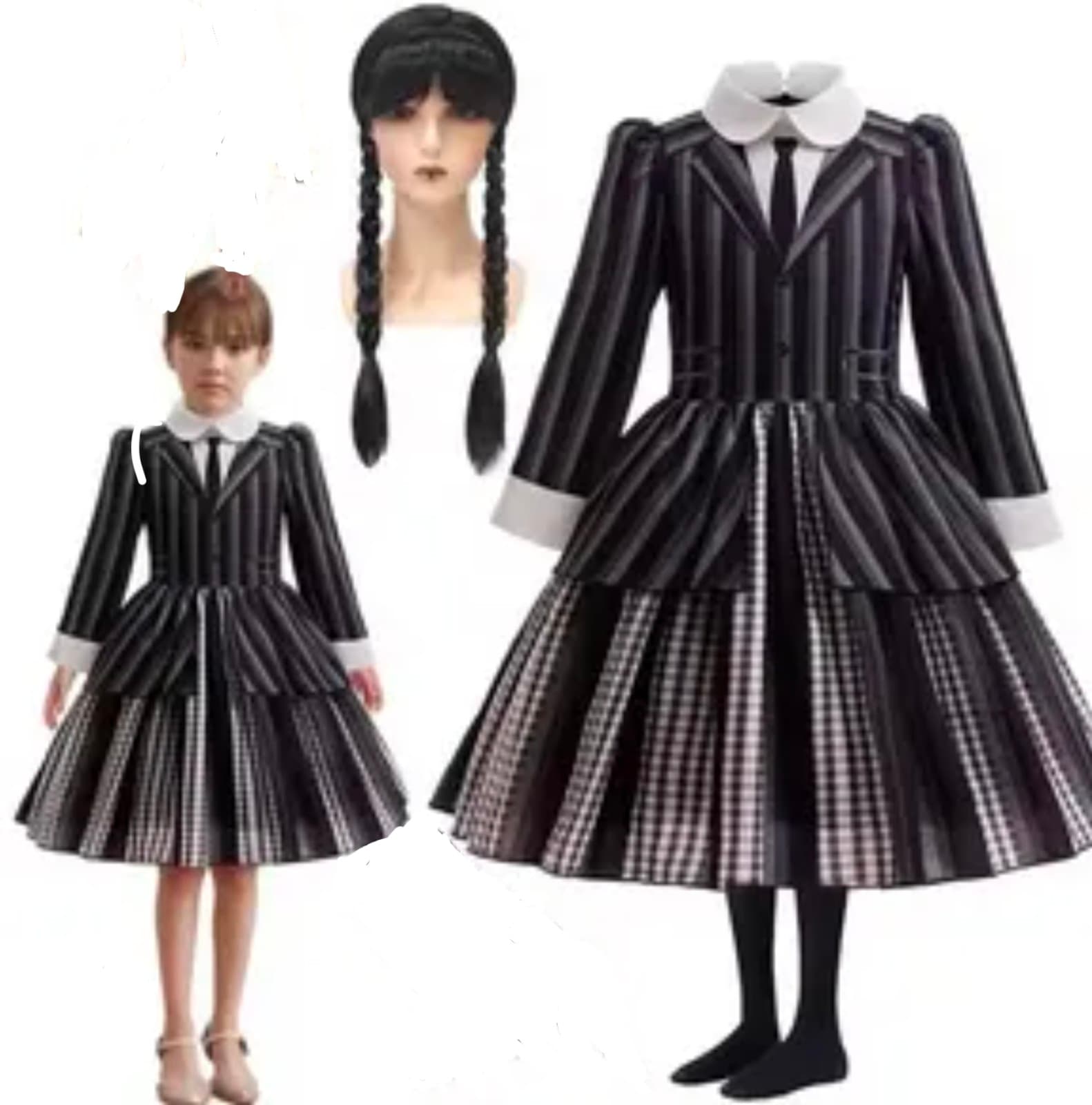 Wednesday Addams Costume size S/M - Image 1