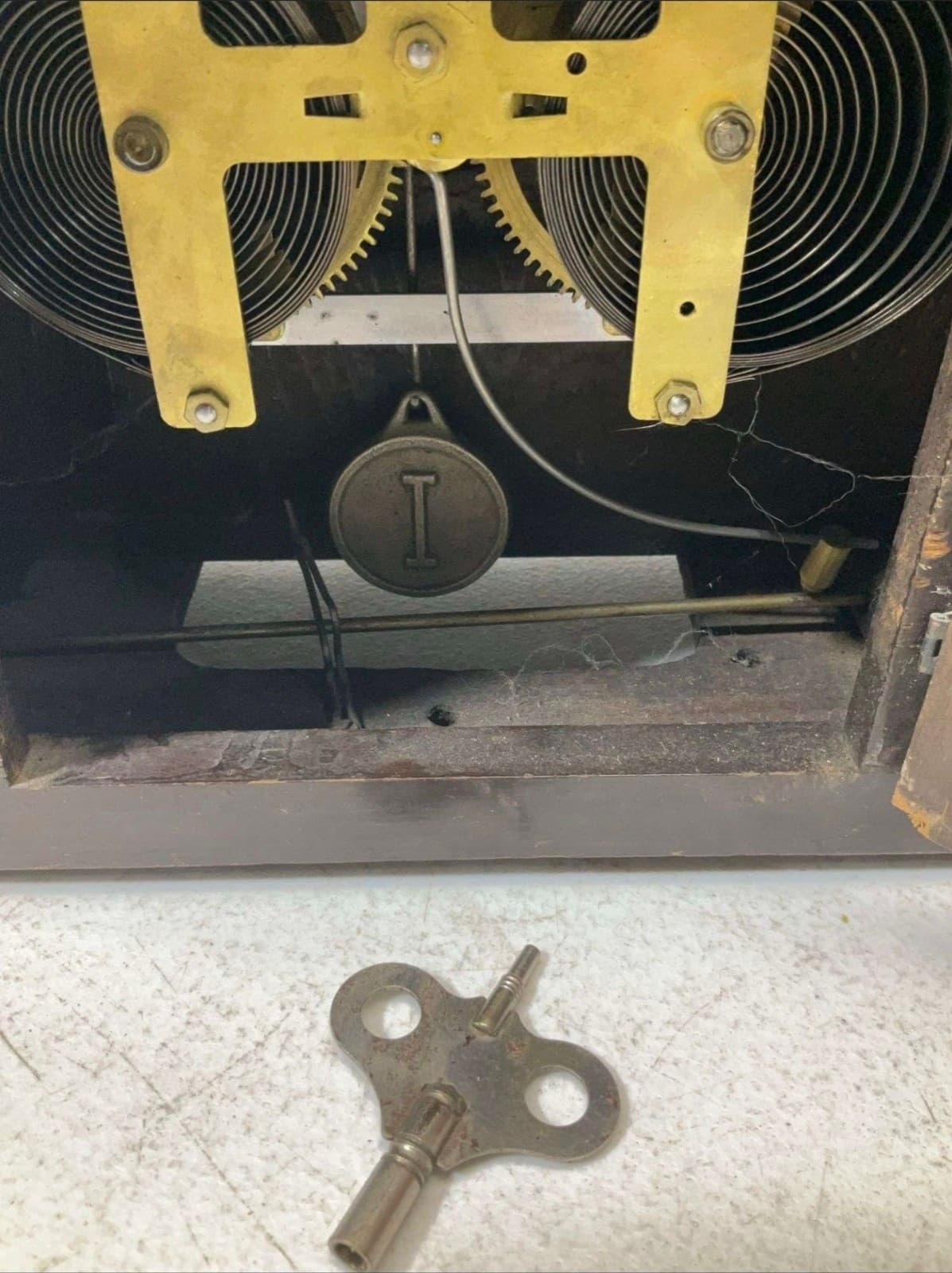 Antique E. Ingraham Cosmo Mantle Clock - Used - Thumbnail 4