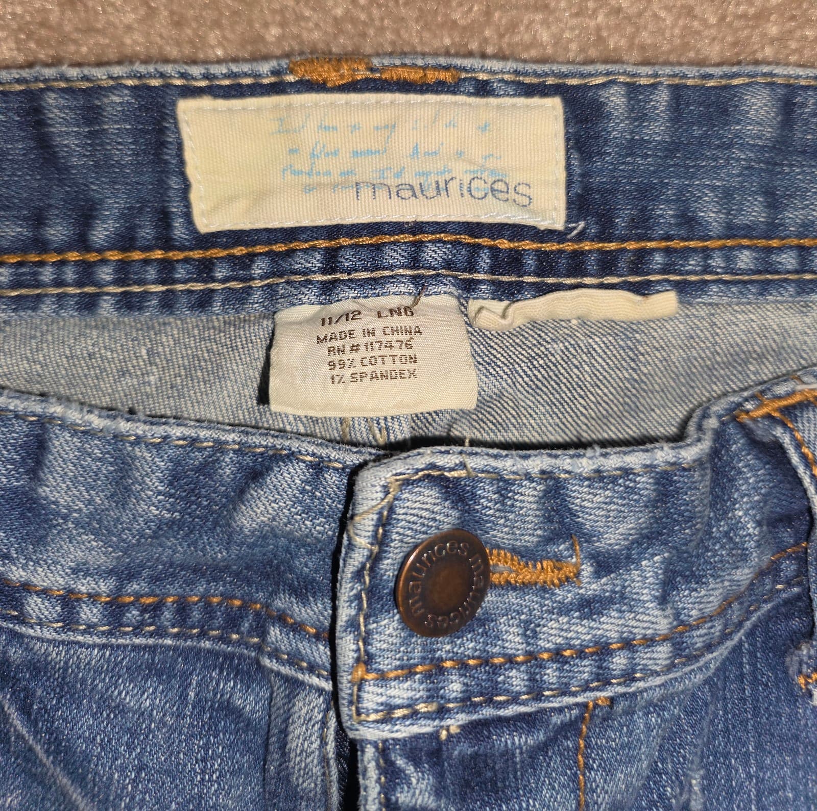 Women's Flare Leg Jeans sz 11/12 Maurices - Thumbnail 3