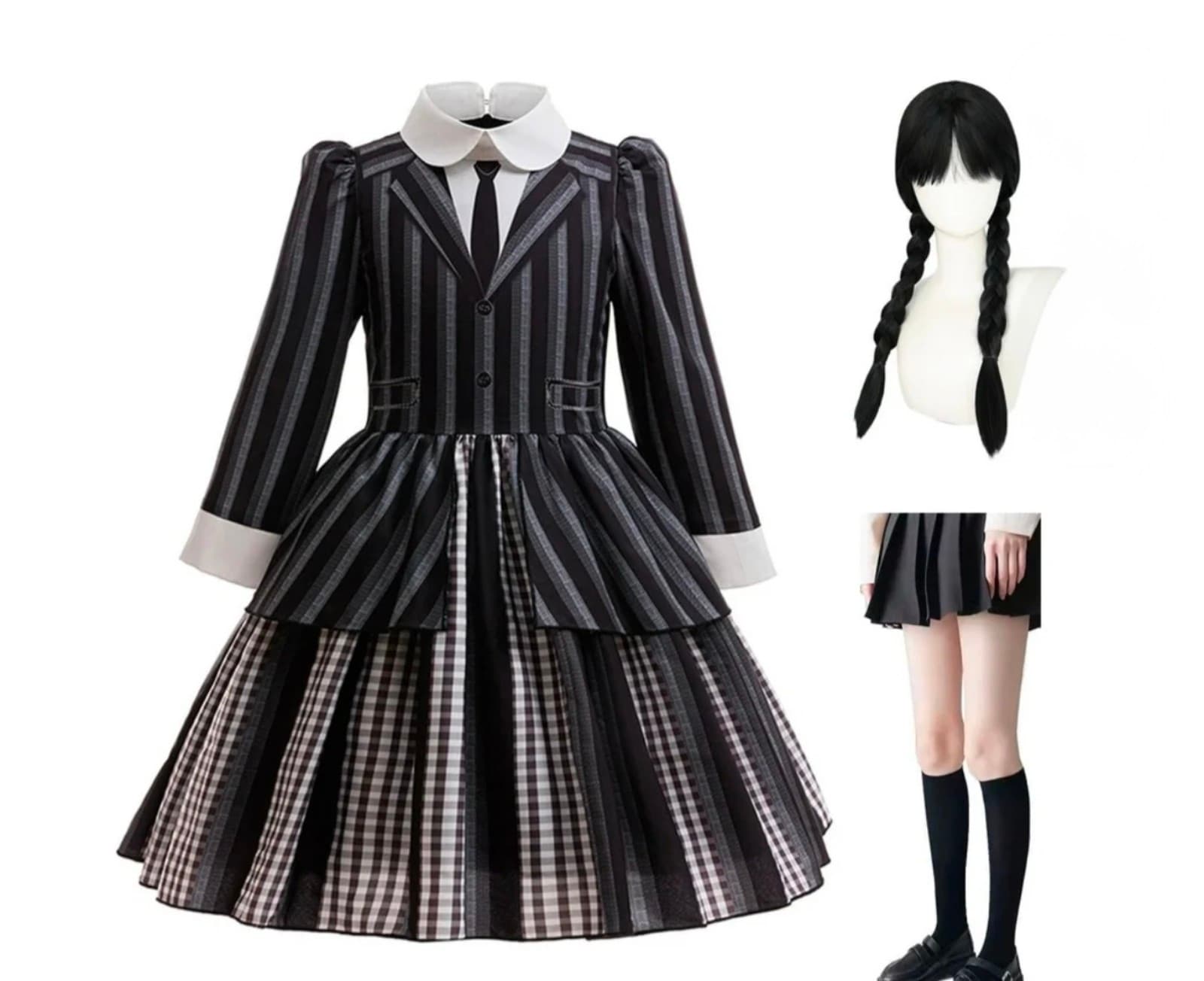Wednesday Addams Costume size S/M - Thumbnail 6