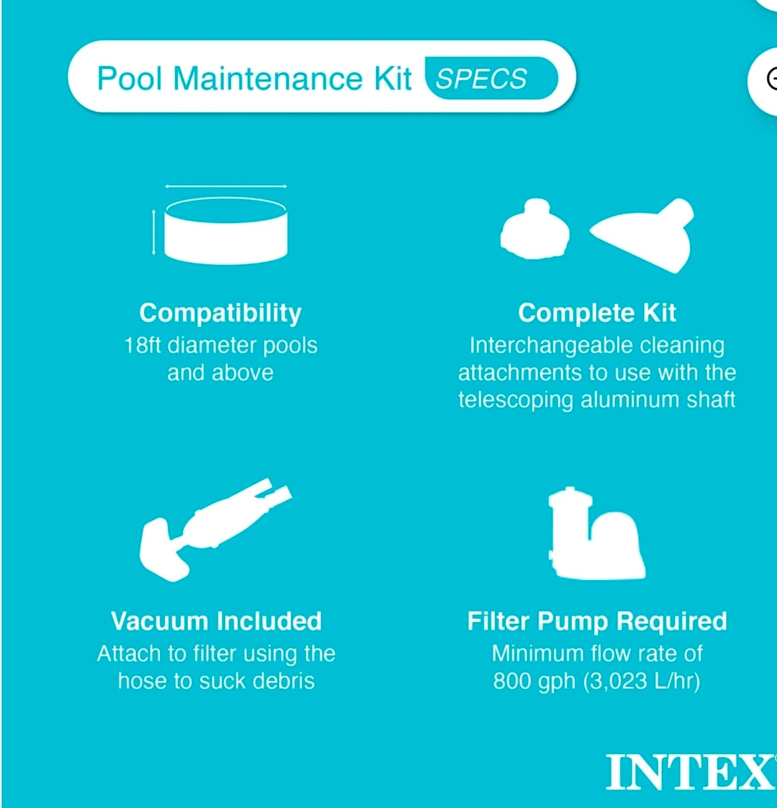 Intex Deluxe Pool Cleaning Maintenance Kit - Thumbnail 4