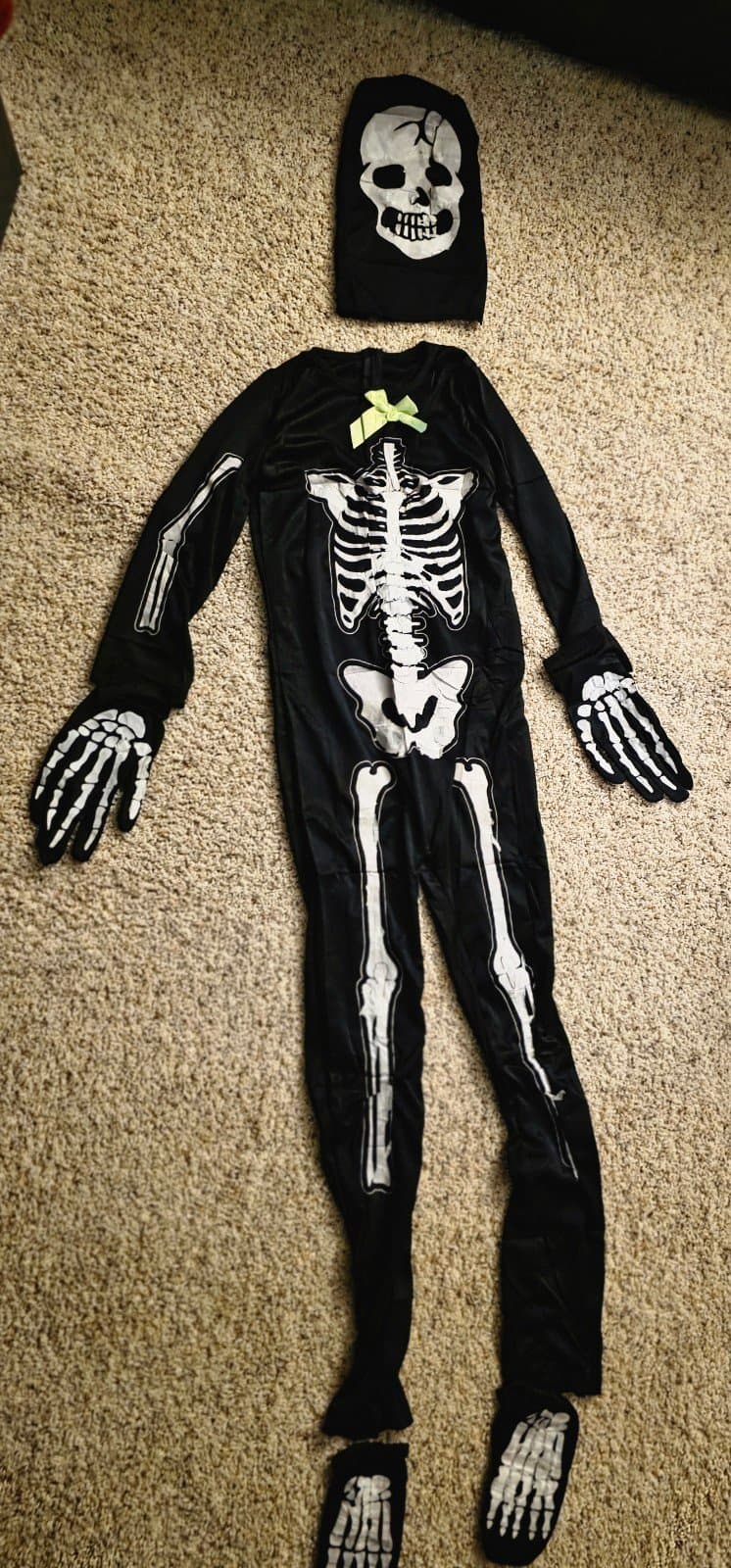 Skeleton Costume Glow In The Dark! sz Medium - Image 1