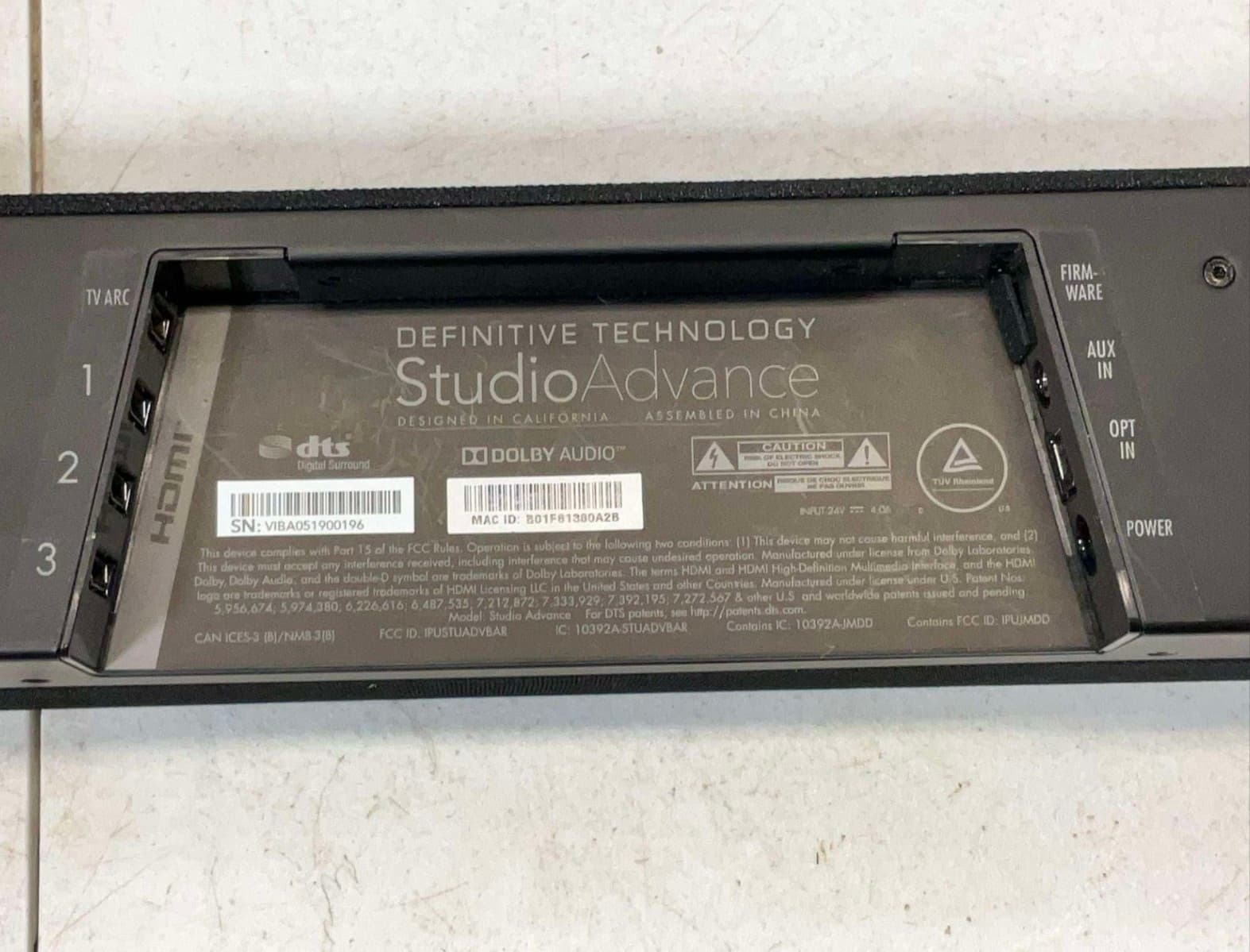 Definitive Technology Subwoofer, & 43” Sound Bar - Thumbnail 8