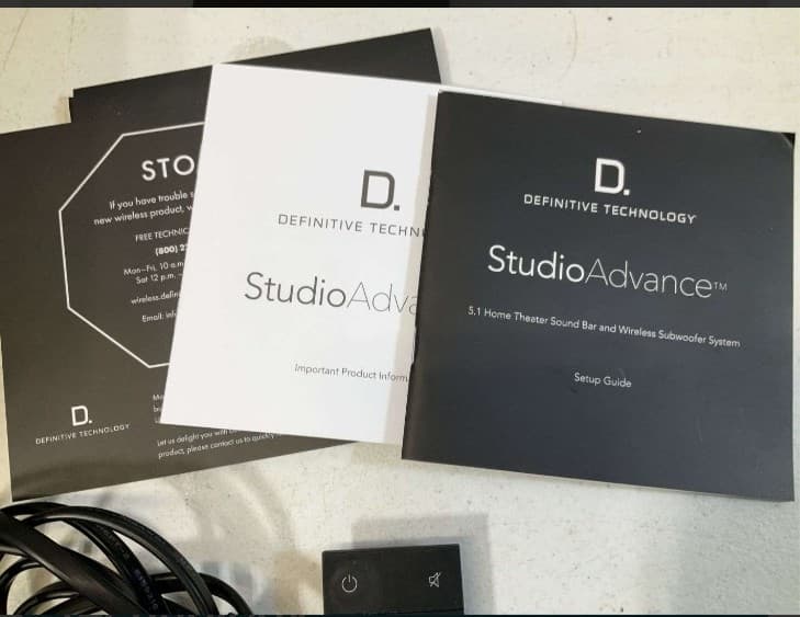 Definitive Technology Subwoofer, & 43” Sound Bar - Thumbnail 3