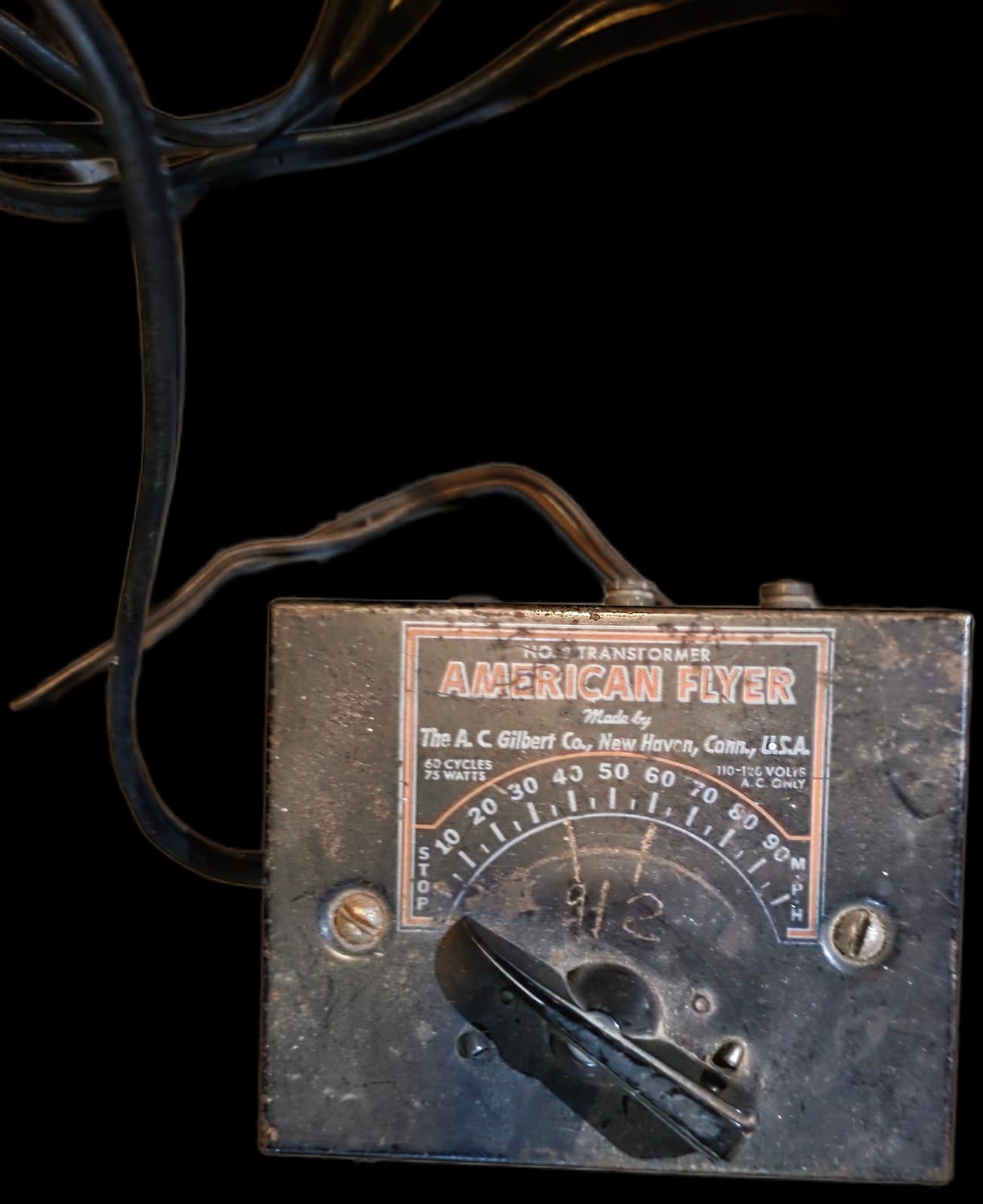 Vintage American Flyer NO. 2 Transformer 75 Watts A. C. Gilbert Co. - Image 1