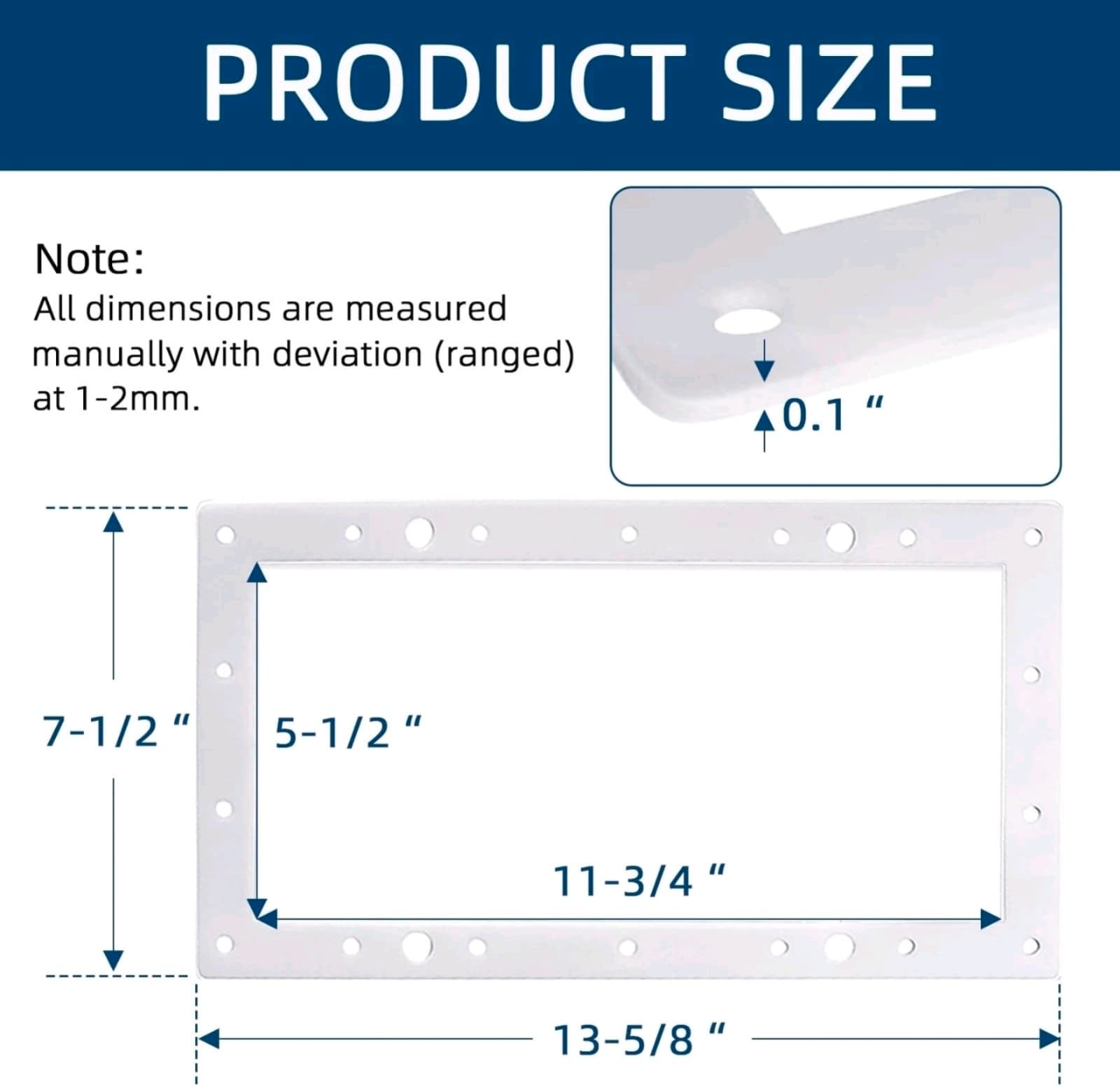 Wide Mouth Above Ground Pool Skimmer Gasket 2 Pack - Thumbnail 2