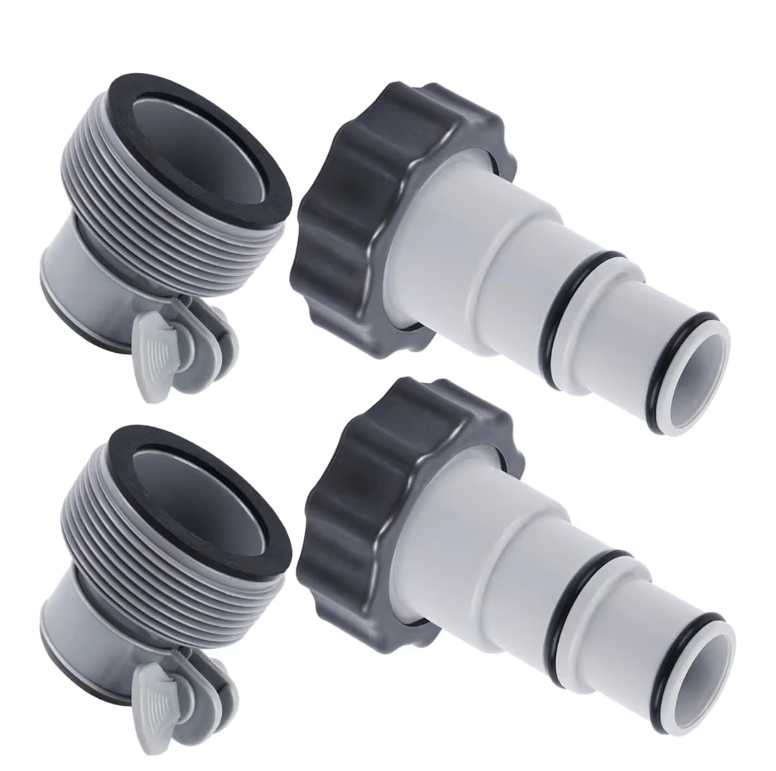 Pool Hose Adapter Type A/B for Intex Pool Hose Adapter with Clamp Washer and 1.5 - Image 1