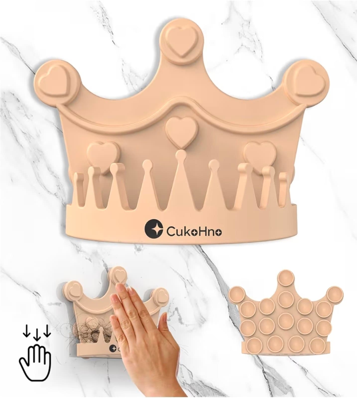 Silicone Suction Hair Catcher, Wall-Mount Suction - Image 1