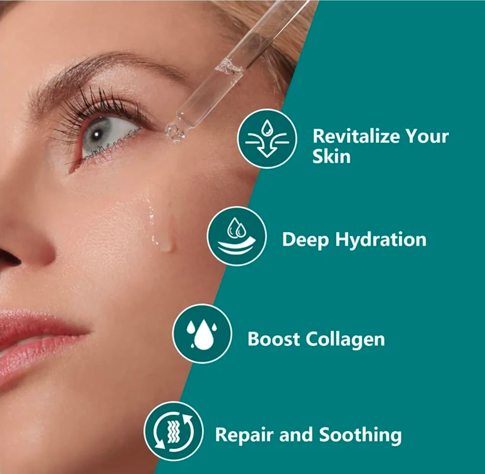 Hyaluronic Acid Serum with Advanced Peptide Complex for Optimal Hydration & Skin - Thumbnail 4