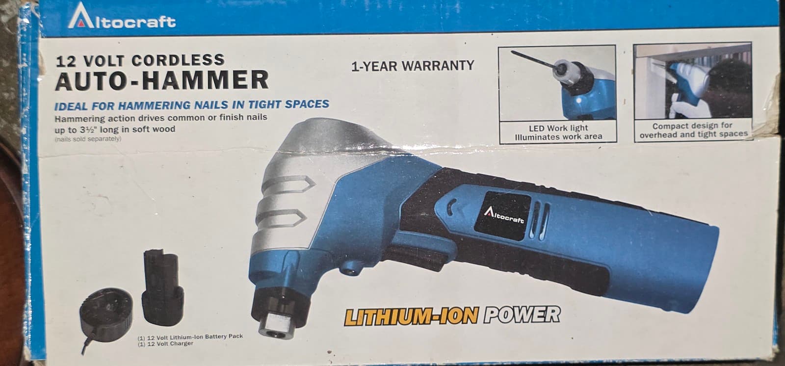 Alto Craft 12 Volt Cordless Auto Hammer Includes Battery and Charger Working - Image 1