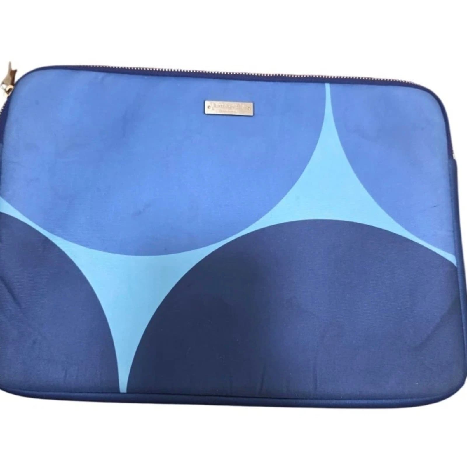 Kate Spade New York Blue Geometric Laptop Sleeve 13" - Image 1