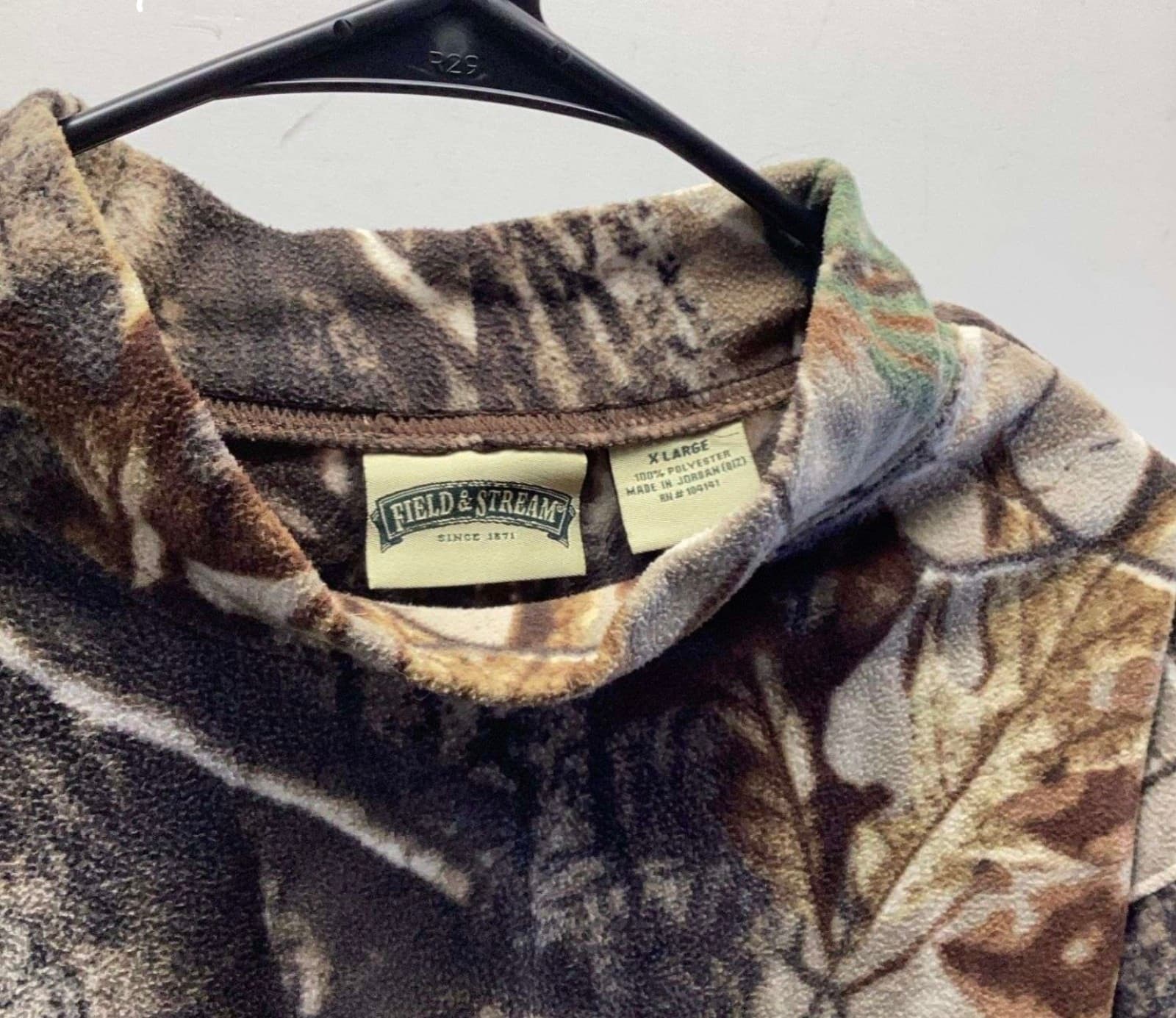 Field n Stream Camo Pullover Sweatshirt sz XL - Thumbnail 2