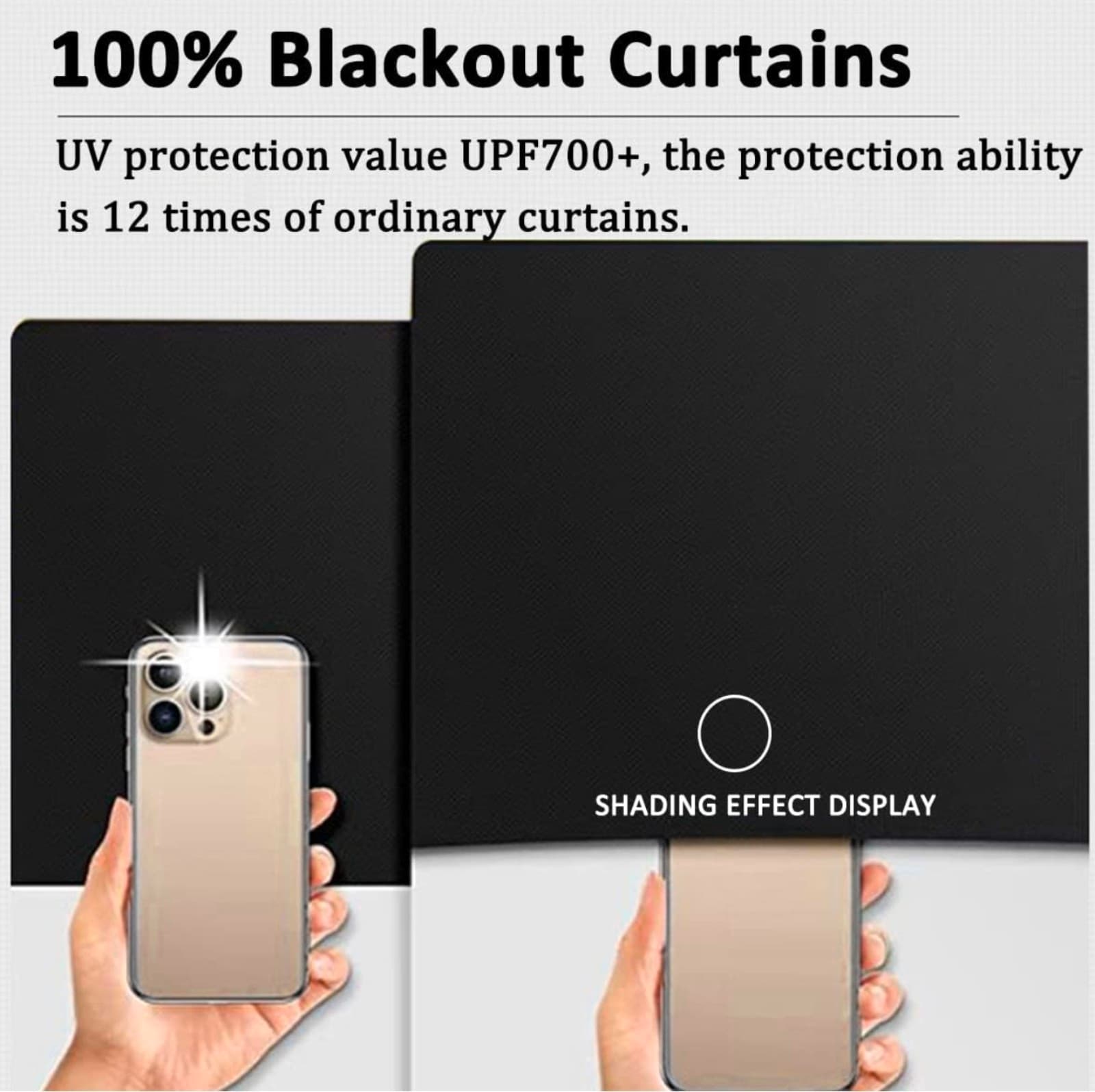 Blackout Curtain for Bedroom Room 118" x 57" Temporary Blackout Curtain - Thumbnail 4