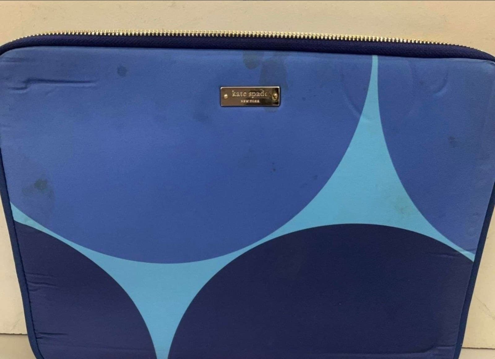 Kate Spade New York Blue Geometric Laptop Sleeve 13" - Thumbnail 6