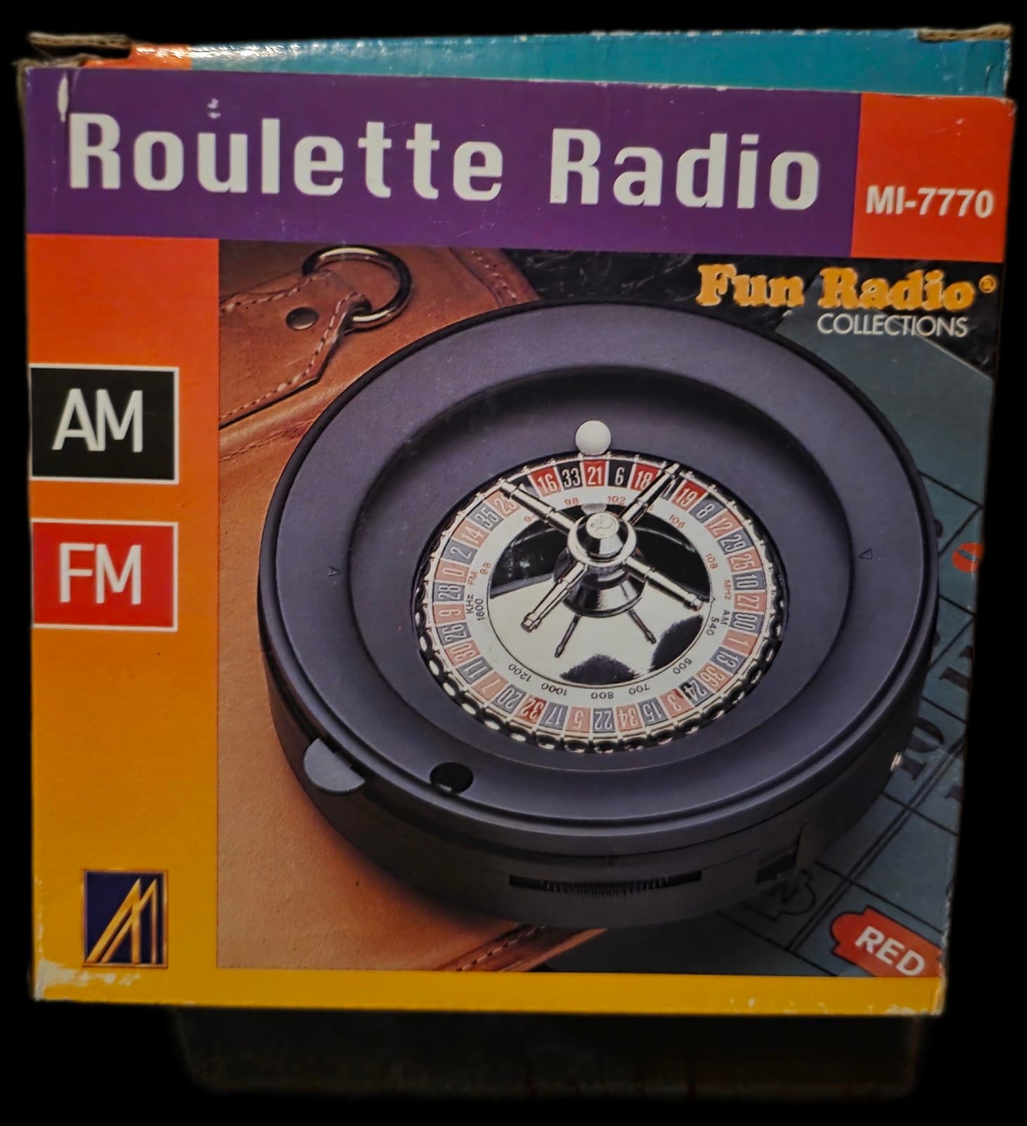 Vintage Casino Roulette Craps Blackjack Game Set in Wooden Case - Image 1