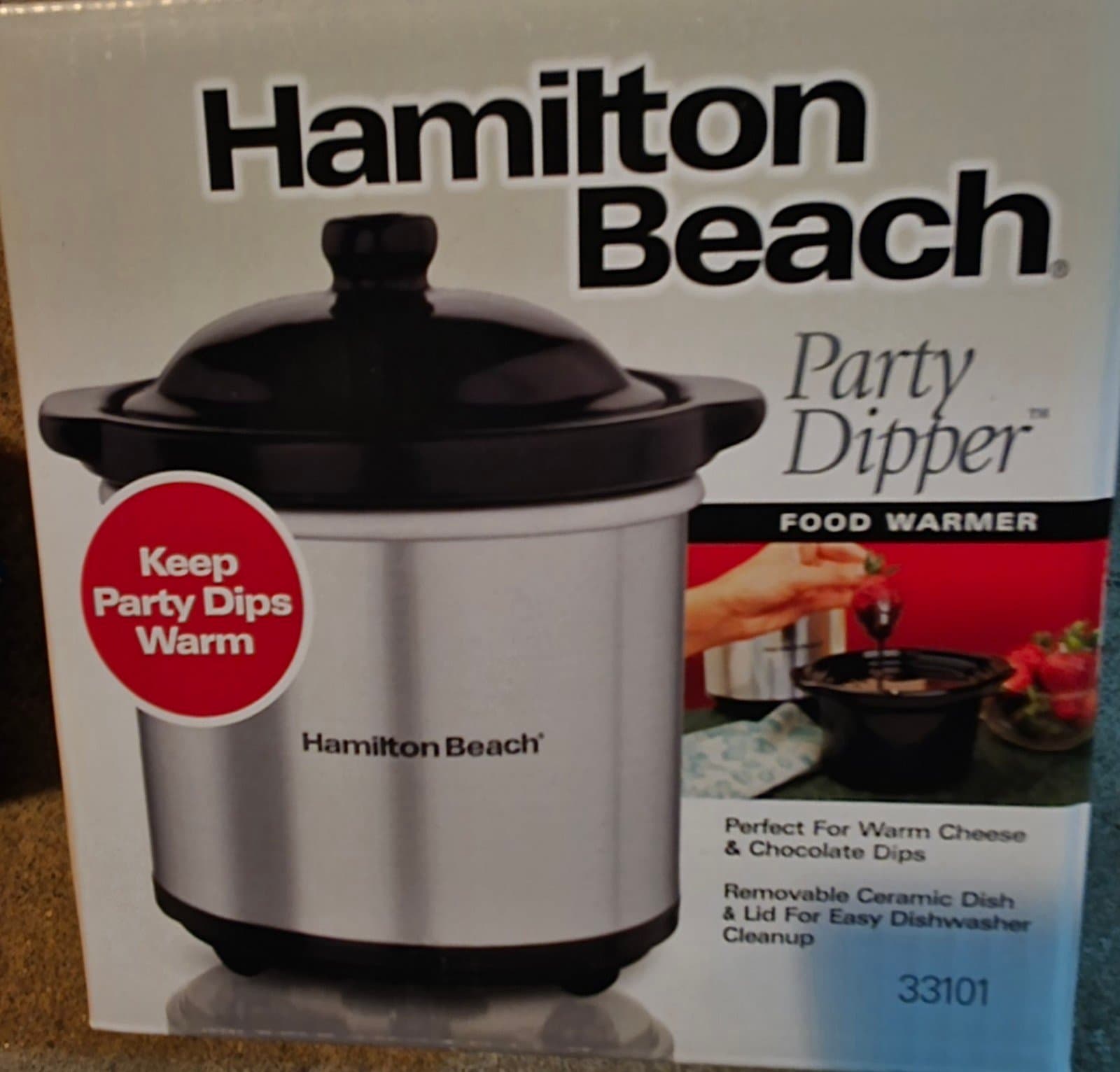 Hamilton Beach Party Dip Warmer Electric Pot 16 oz - Image 1