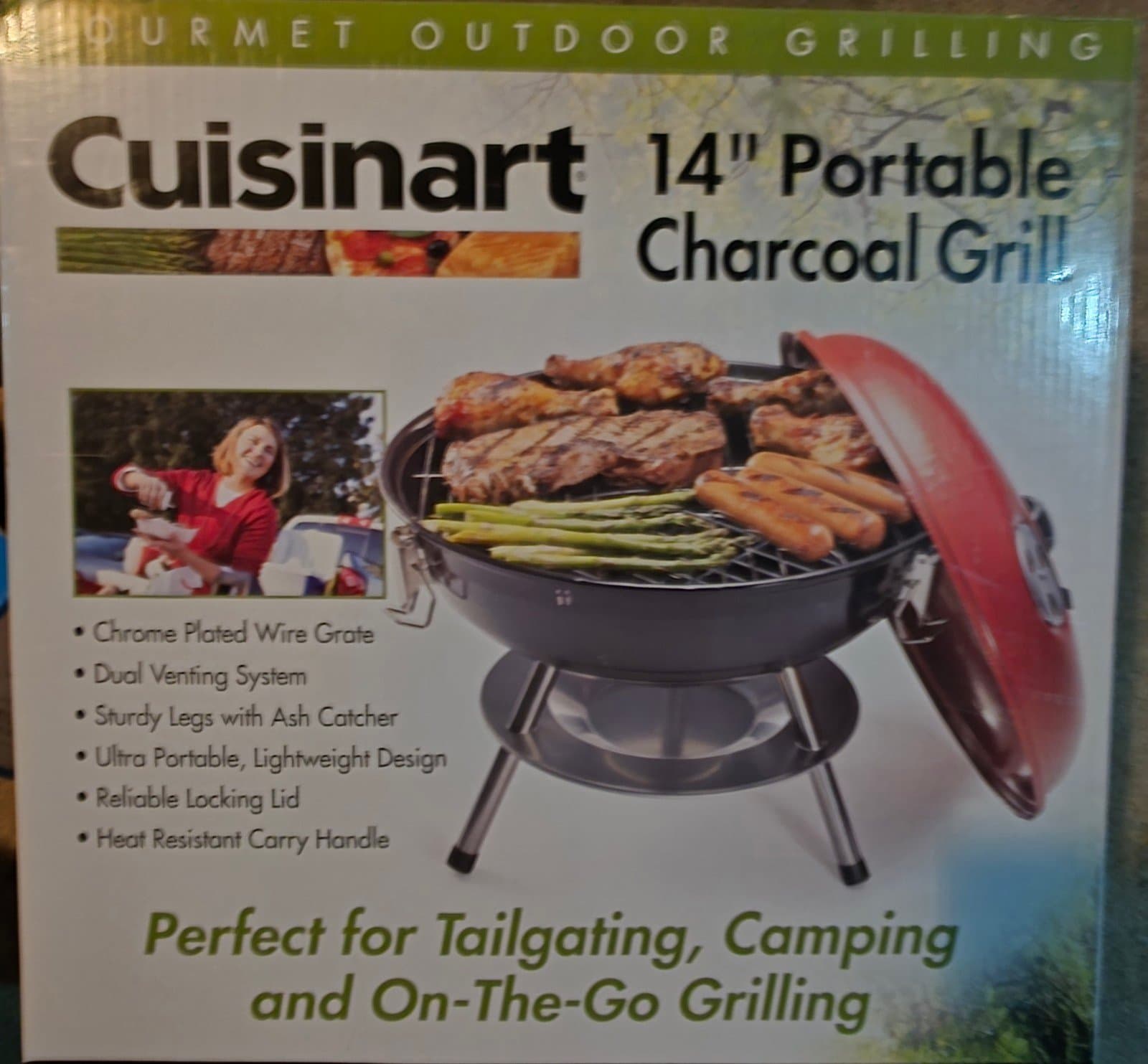 Cuisinart 14" Portable Charcoal Grill - Thumbnail 2