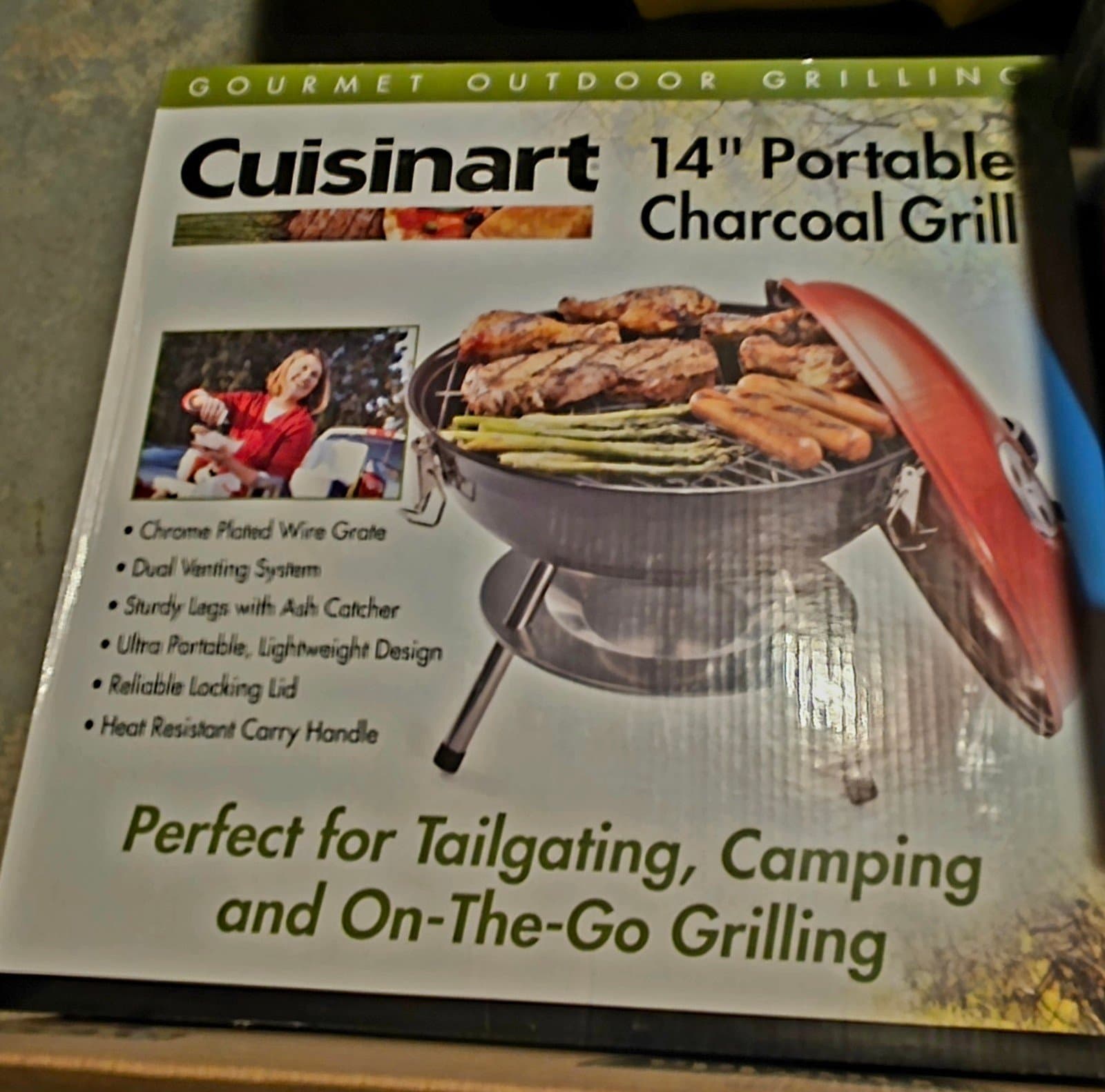Cuisinart 14" Portable Charcoal Grill - Thumbnail 3