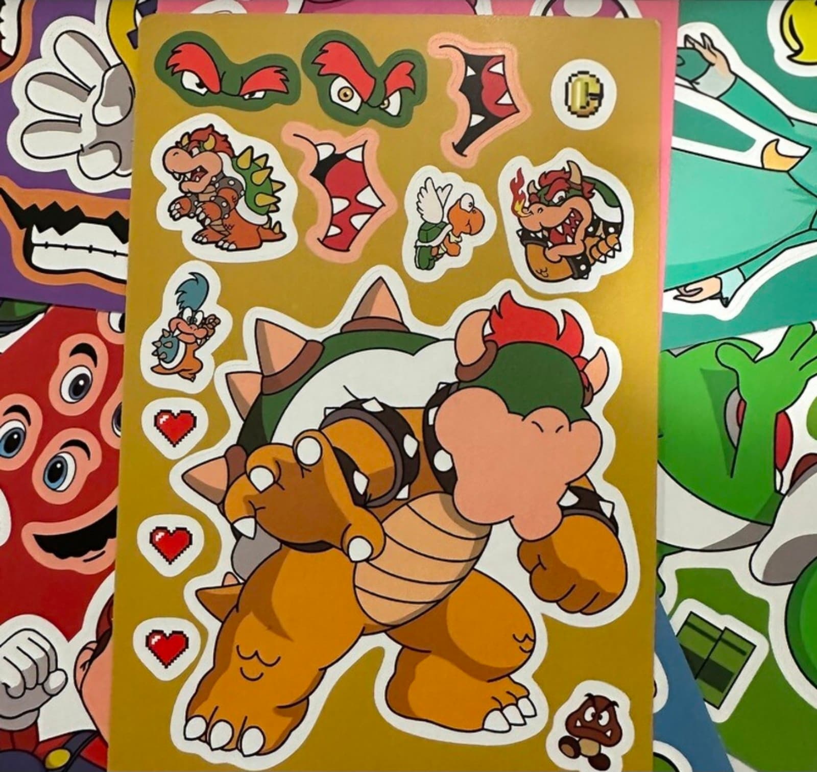 Super Mario Brothers Waterproof Stickers 20pcs - Thumbnail 3