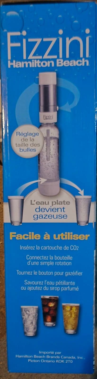 Hamilton Beach Fizzini Carbonated Water Maker, 1 Ltr Bottle w/o CO2 - Thumbnail 3