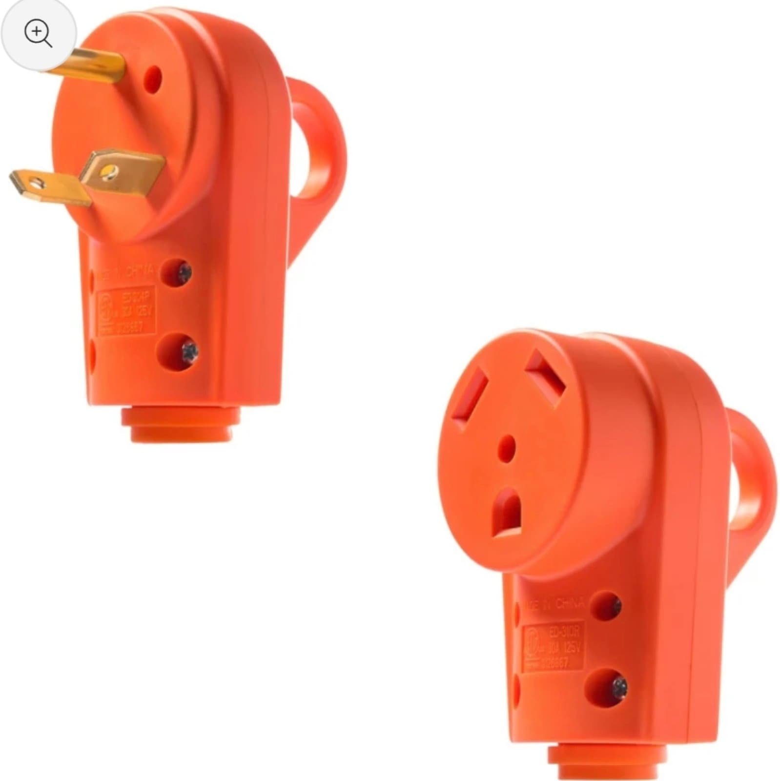 RV 30 Amp Replacement Plug Female and Male Trekpower - Image 1