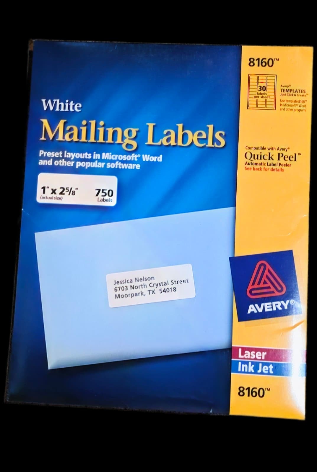 Mailing Labels Avery 750ct - Image 1