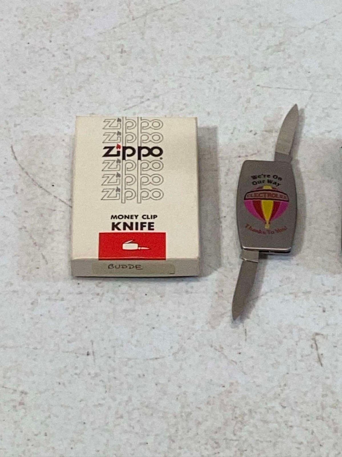 Zippo Folding Money Clip Promotional Electrolux Item - Image 1