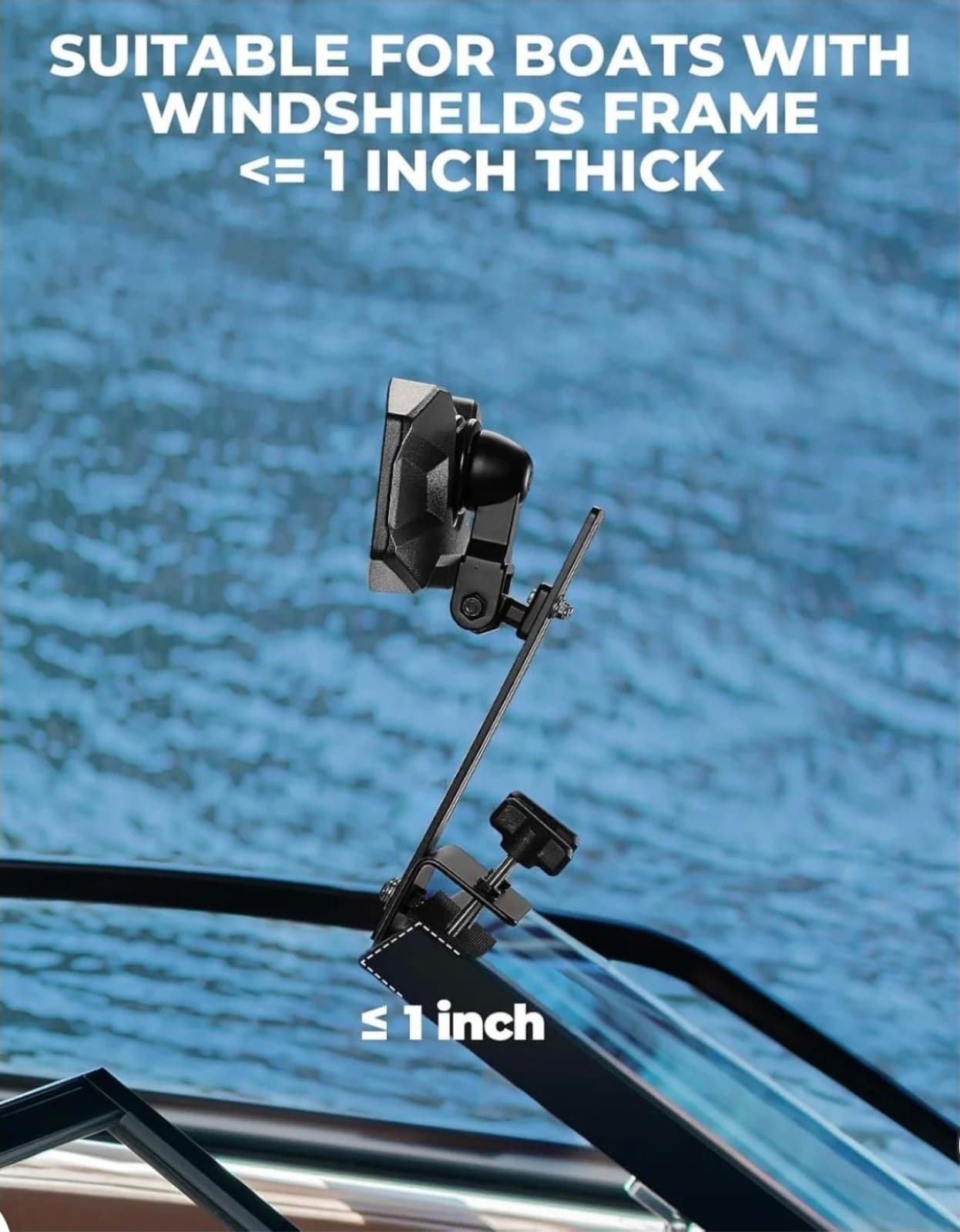 Boat Rear View Mirror 4.5"x8" for Boat Ski Boat Water Skiing Fishing - Thumbnail 4