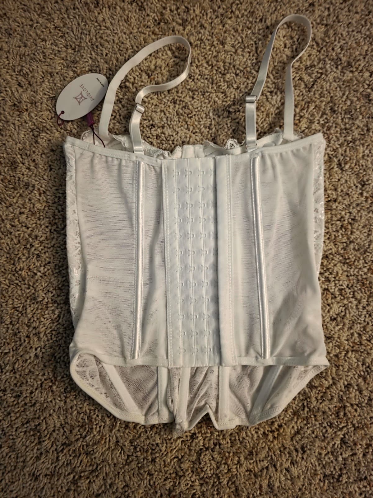 White Lingerie sz Small - Thumbnail 3