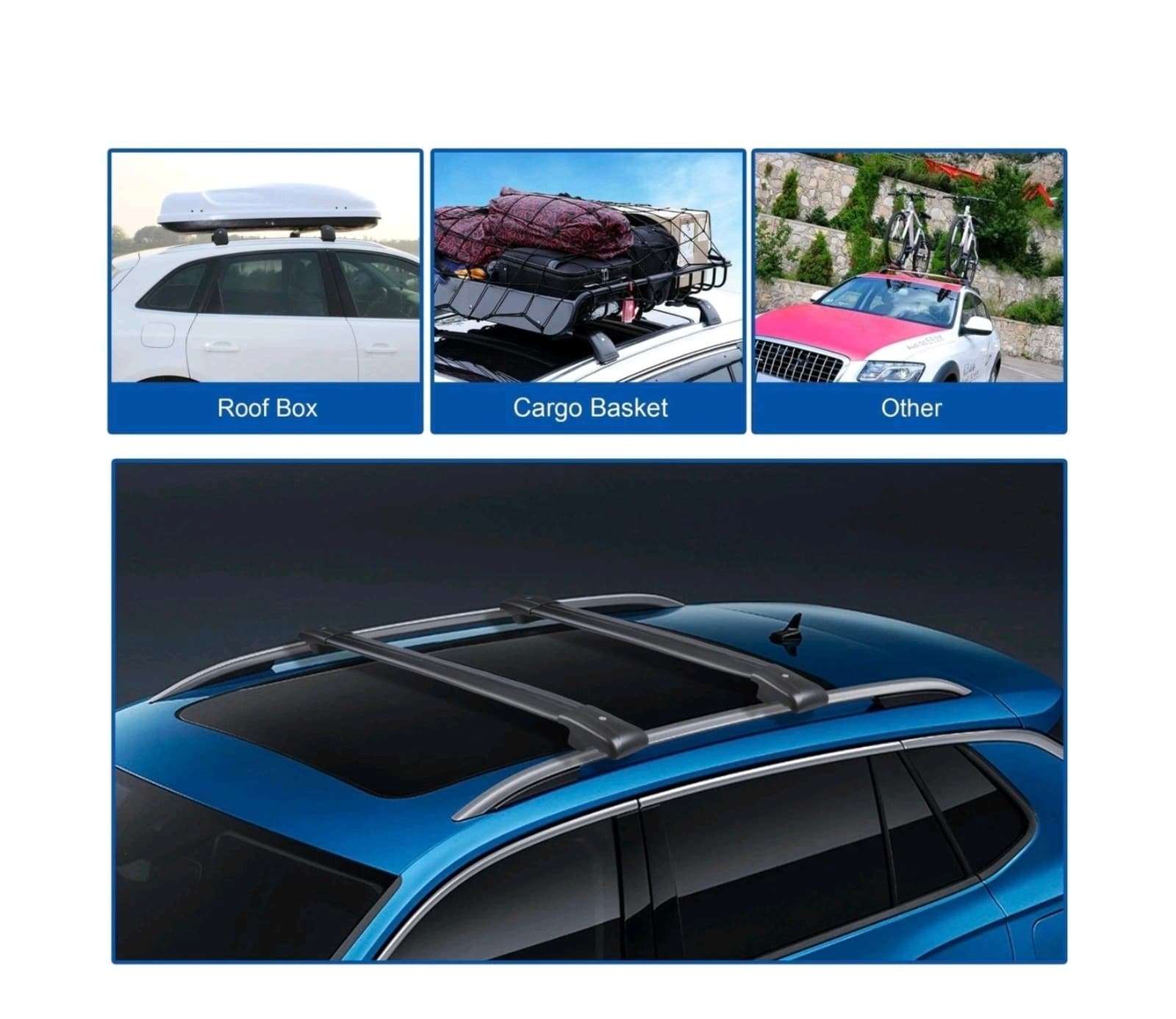 Roof Rack Heavy Duty Max 260lb Lockable - Forester, Impreza or Crosstrek - Thumbnail 6