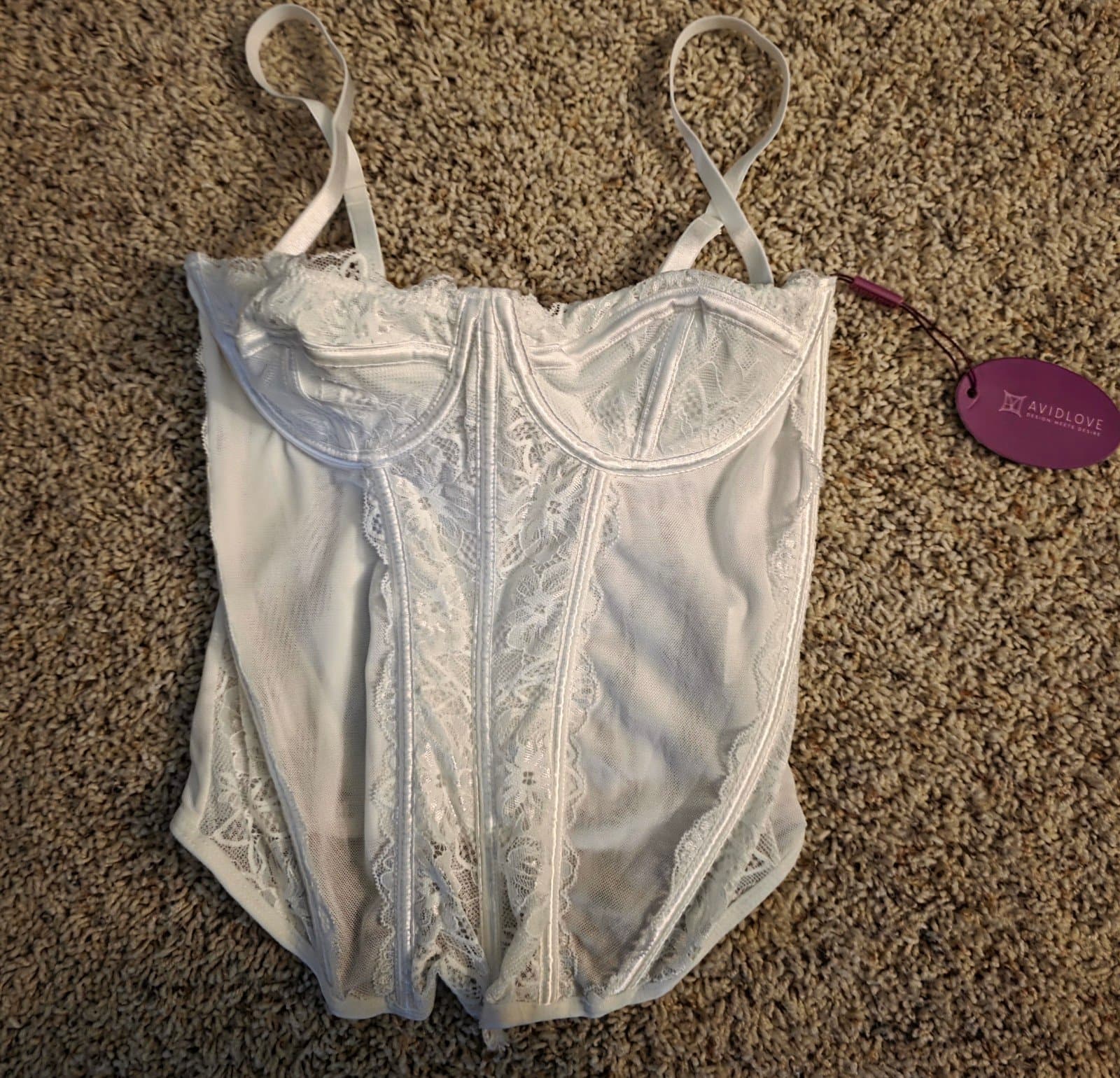 White Lingerie sz Small - Thumbnail 2