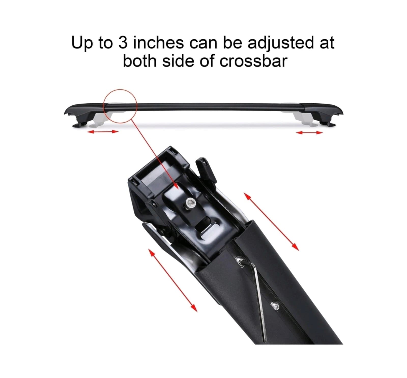 Roof Rack Heavy Duty Max 260lb Lockable - Forester, Impreza or Crosstrek - Thumbnail 4