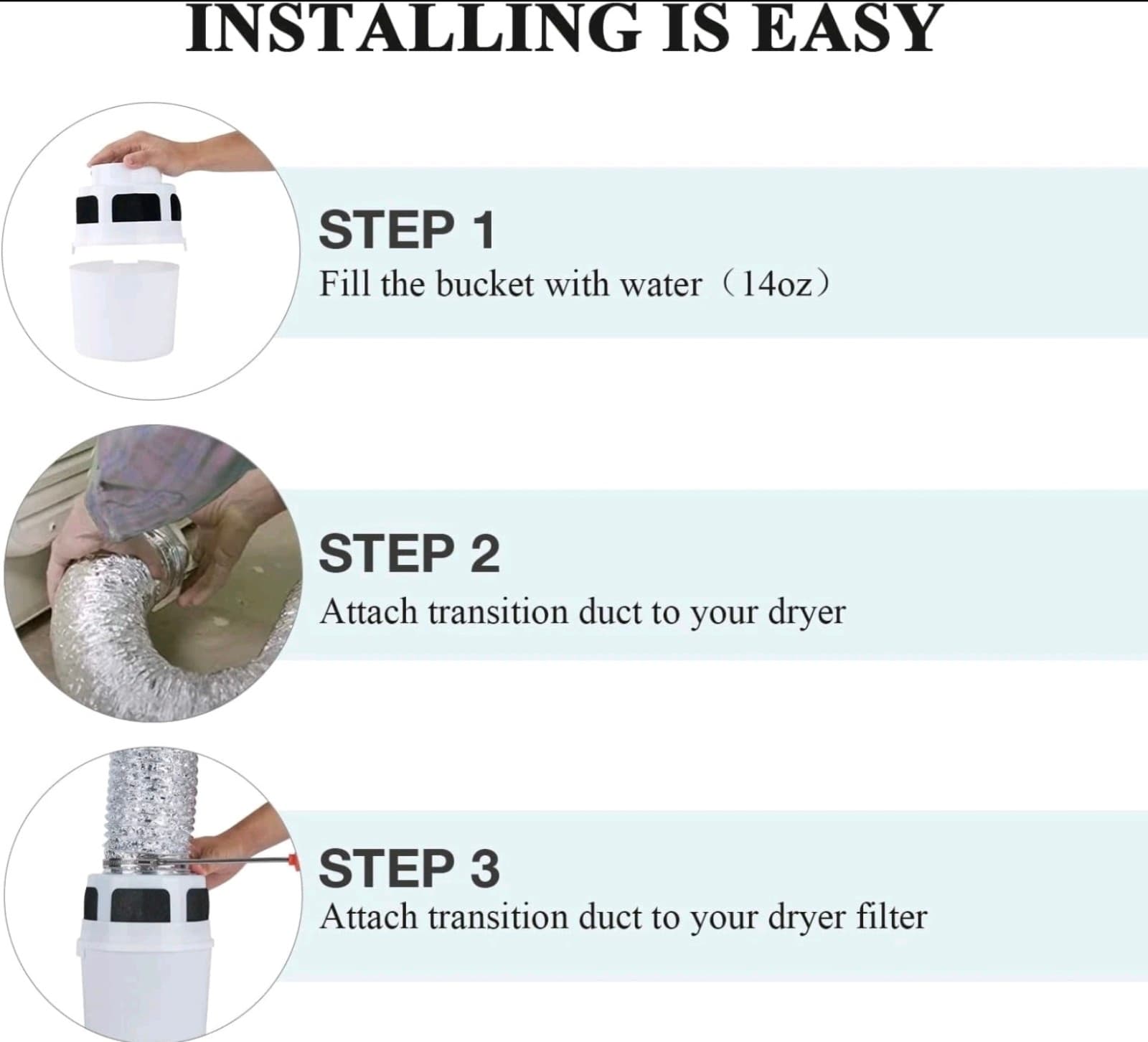 3-In-1 Indoor Dryer Vent Kit with 5ft Proflex Duct - Safety & Performance - Thumbnail 6