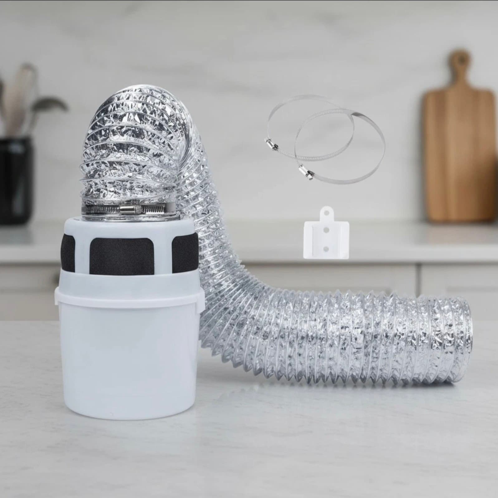 3-In-1 Indoor Dryer Vent Kit with 5ft Proflex Duct - Safety & Performance - Image 1
