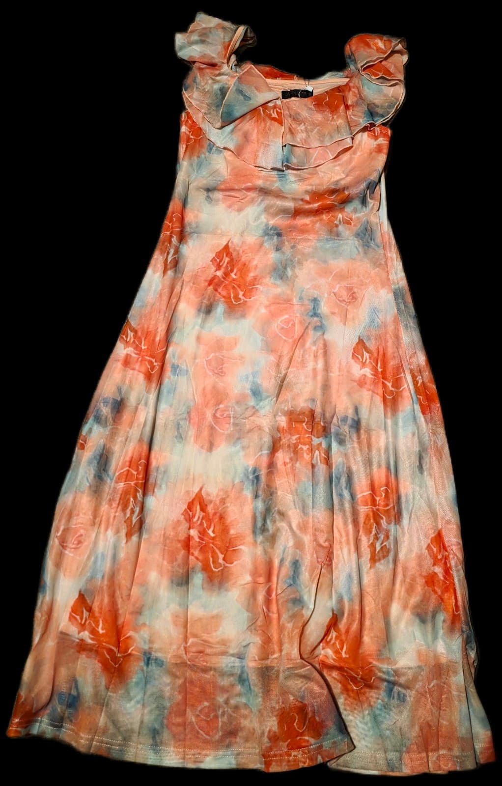 Pink Floral Dress sz Medium - Image 1