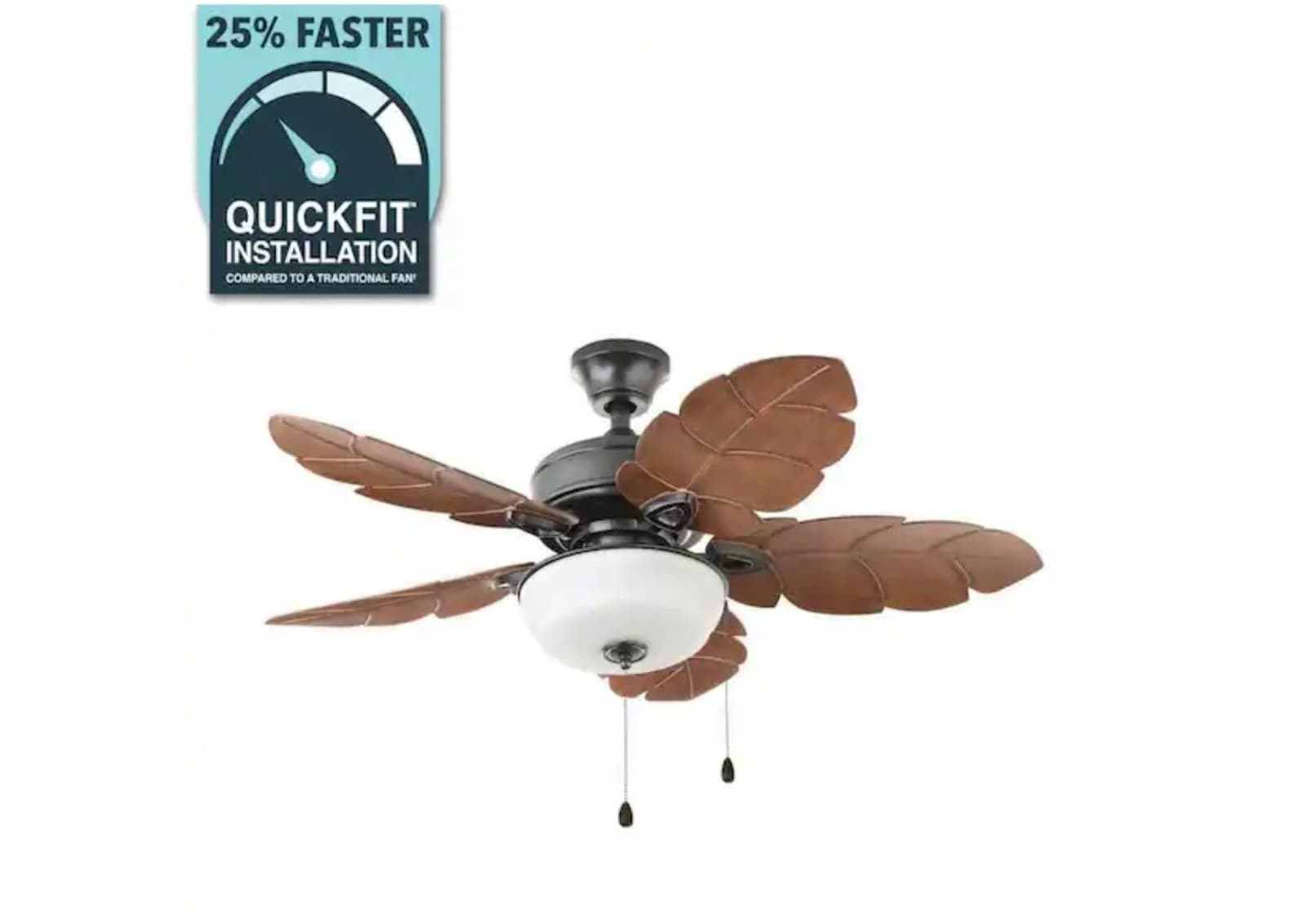 Harbor Breeze St Kitts 52-in Oil Rubbed Bronze Indoor/Outdoor Ceiling Fan - Thumbnail 2