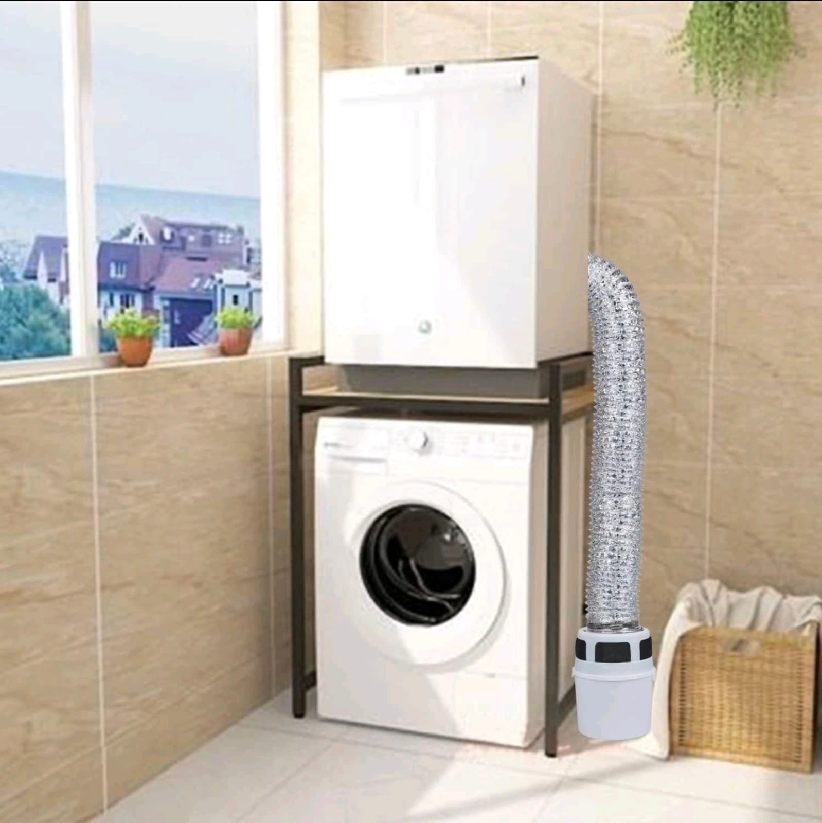 3-In-1 Indoor Dryer Vent Kit with 5ft Proflex Duct - Safety & Performance - Thumbnail 4