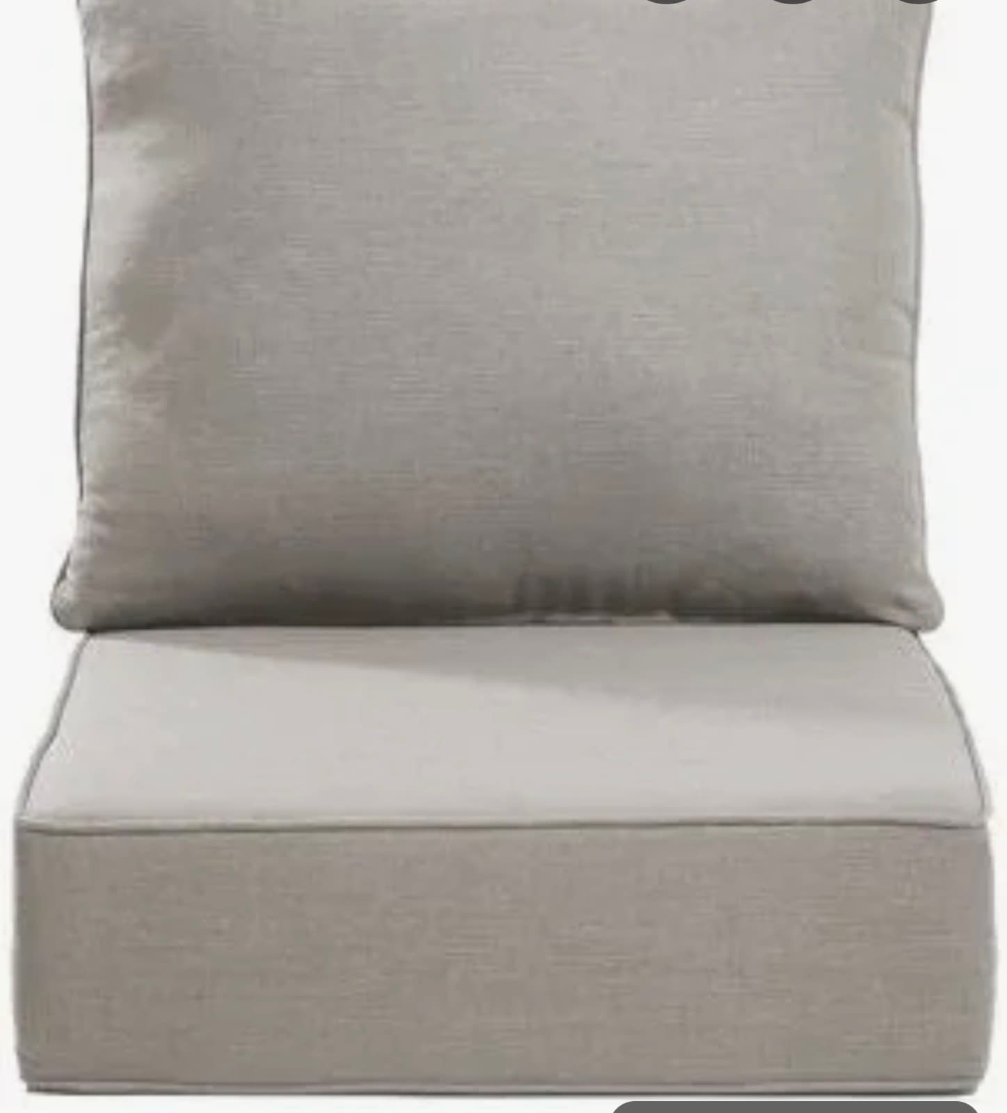 Outdoor Wicker Furniture Cushion Set, 24 x 24 x 6 Thicken Deep Seat Patio Chair - Image 1