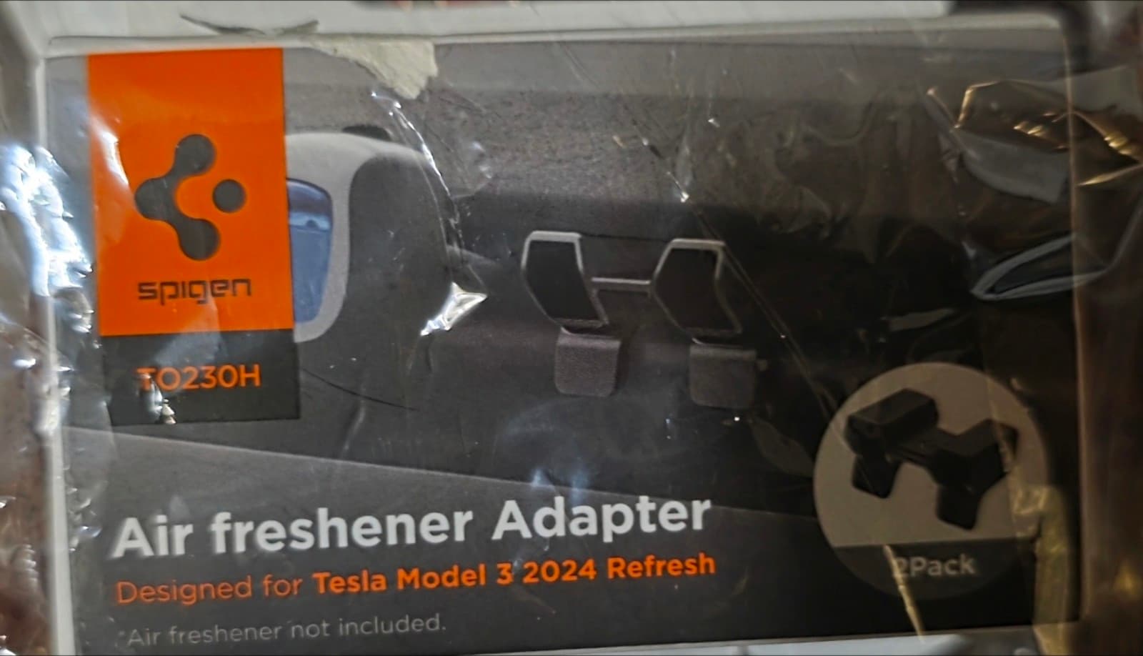Spigen 2 Pack Air Freshener Adapter for Tesla Model Y Juniper (2025/2026) and Mo - Image 1