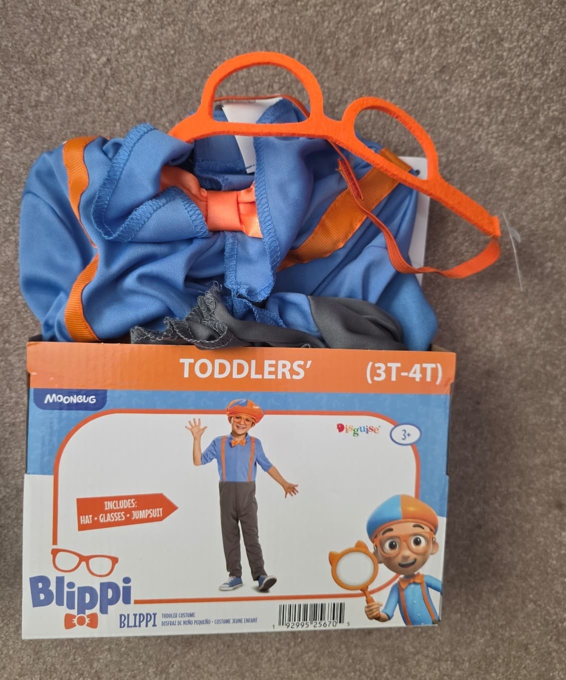 Children's Blippi Costume size 3/4T - Image 1