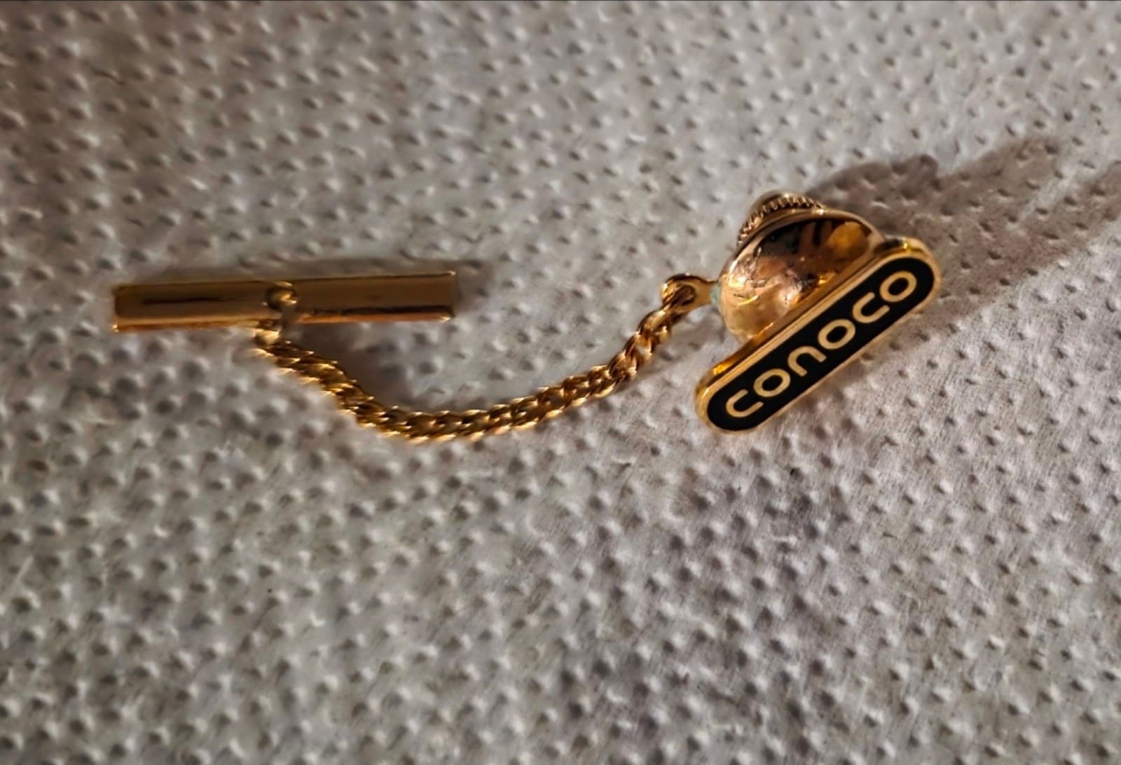 Vintage Conoco Advertising Employee Lapel Pin 10k Gold - Image 1