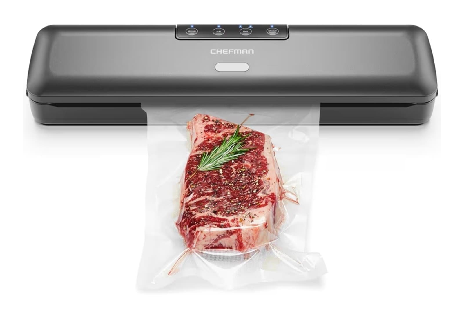Chefman Food Vacuum Sealer Machine, Compact Vacuum Sealer with Moist & Dry Setti - Image 1